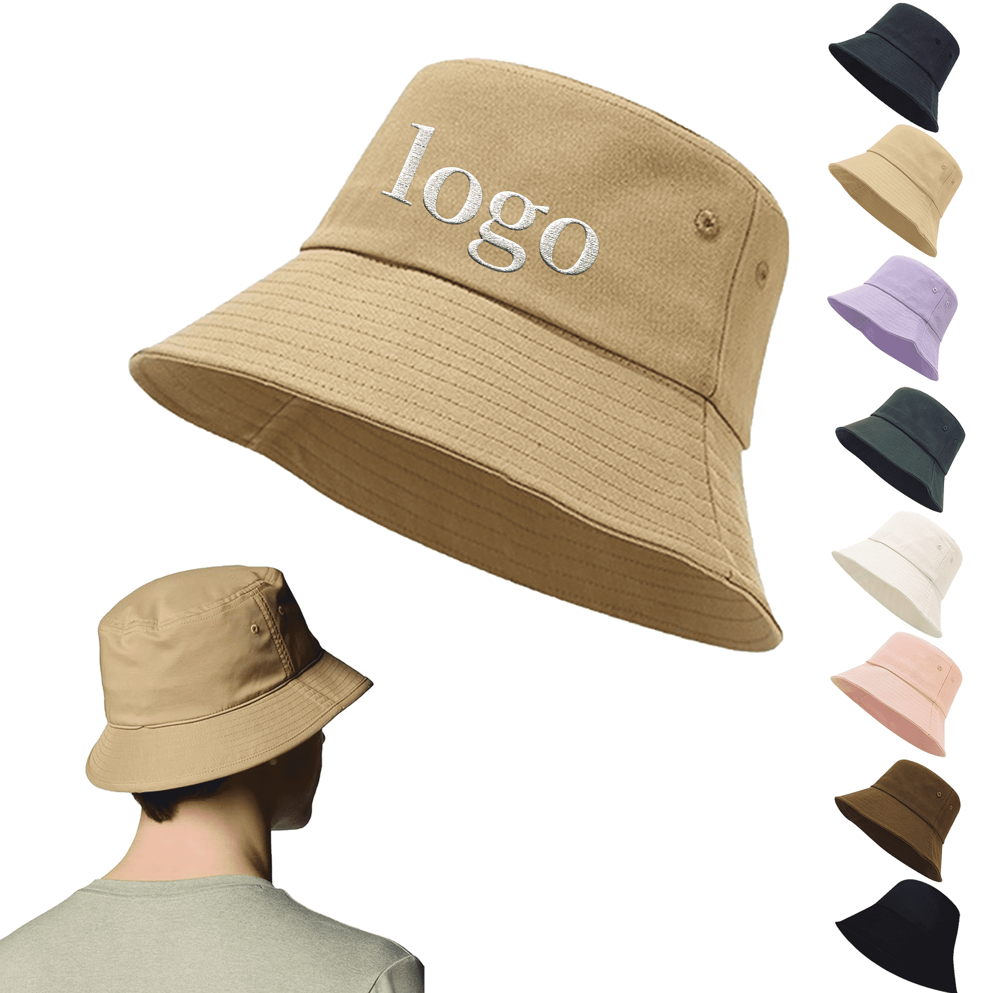 Full Color Cotton Fisherman Bucket Hat 8