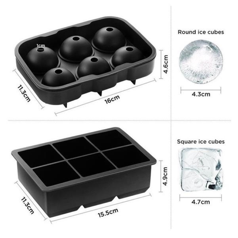 Ice Cube&amp; Ball Trays Silicone