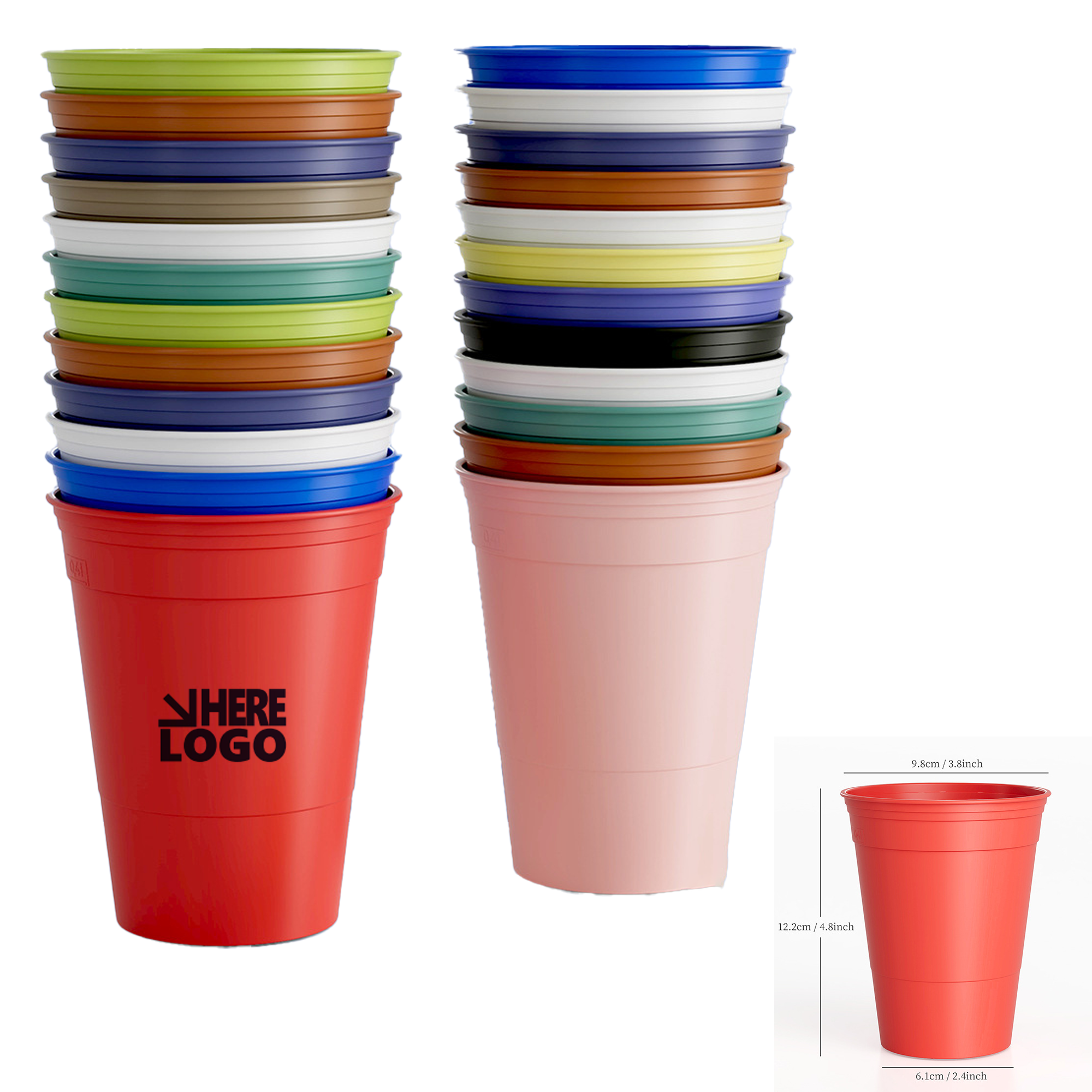 16.9oz Eco-friendly PP Party Cup 3