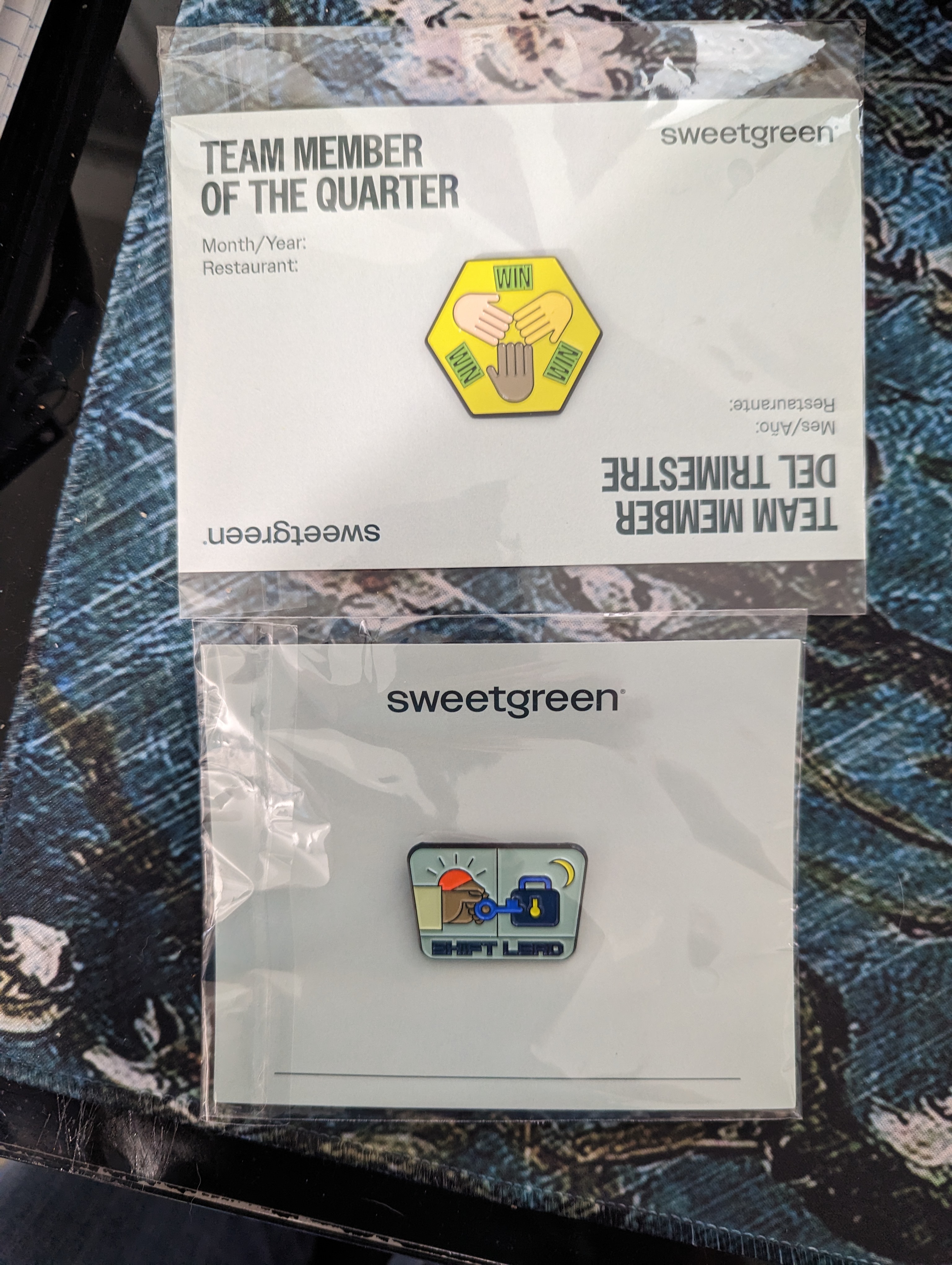 Lapel Pin with Custom Paper Card