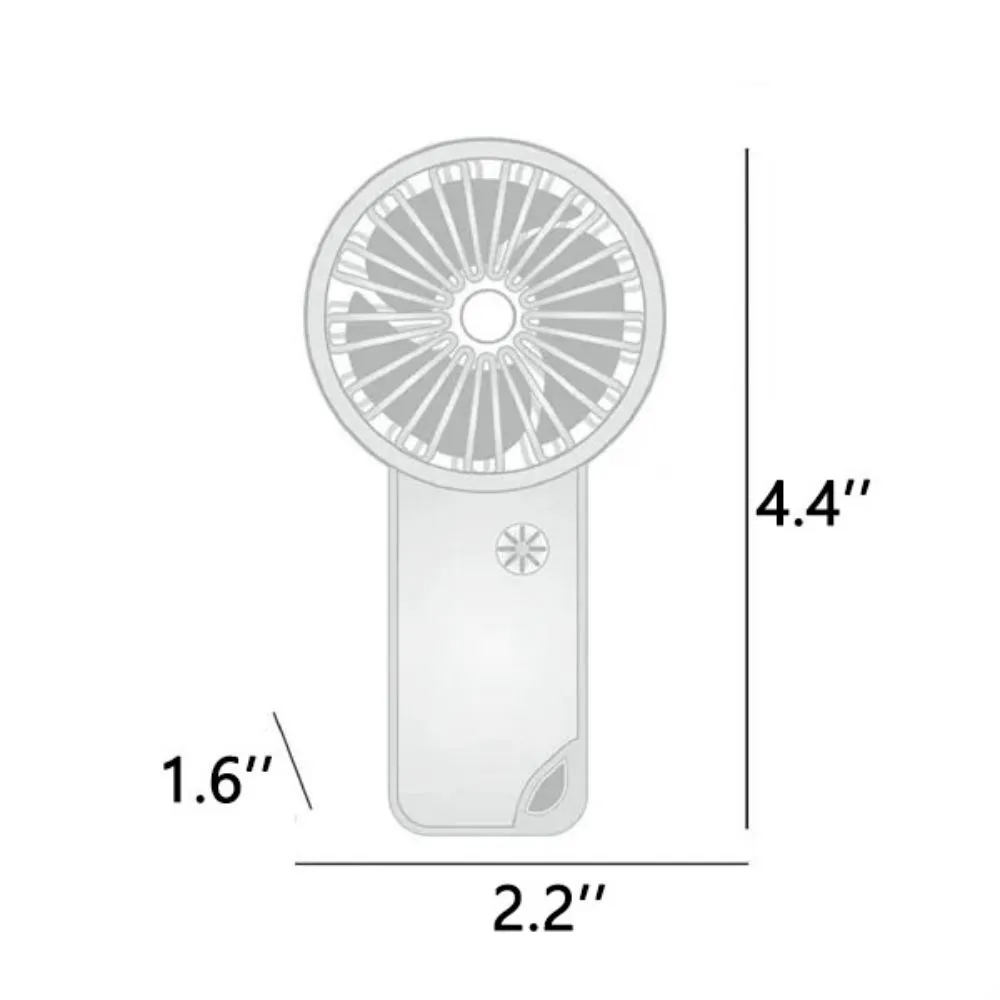 Portable Mini Handheld Fan W/Carabiner 3