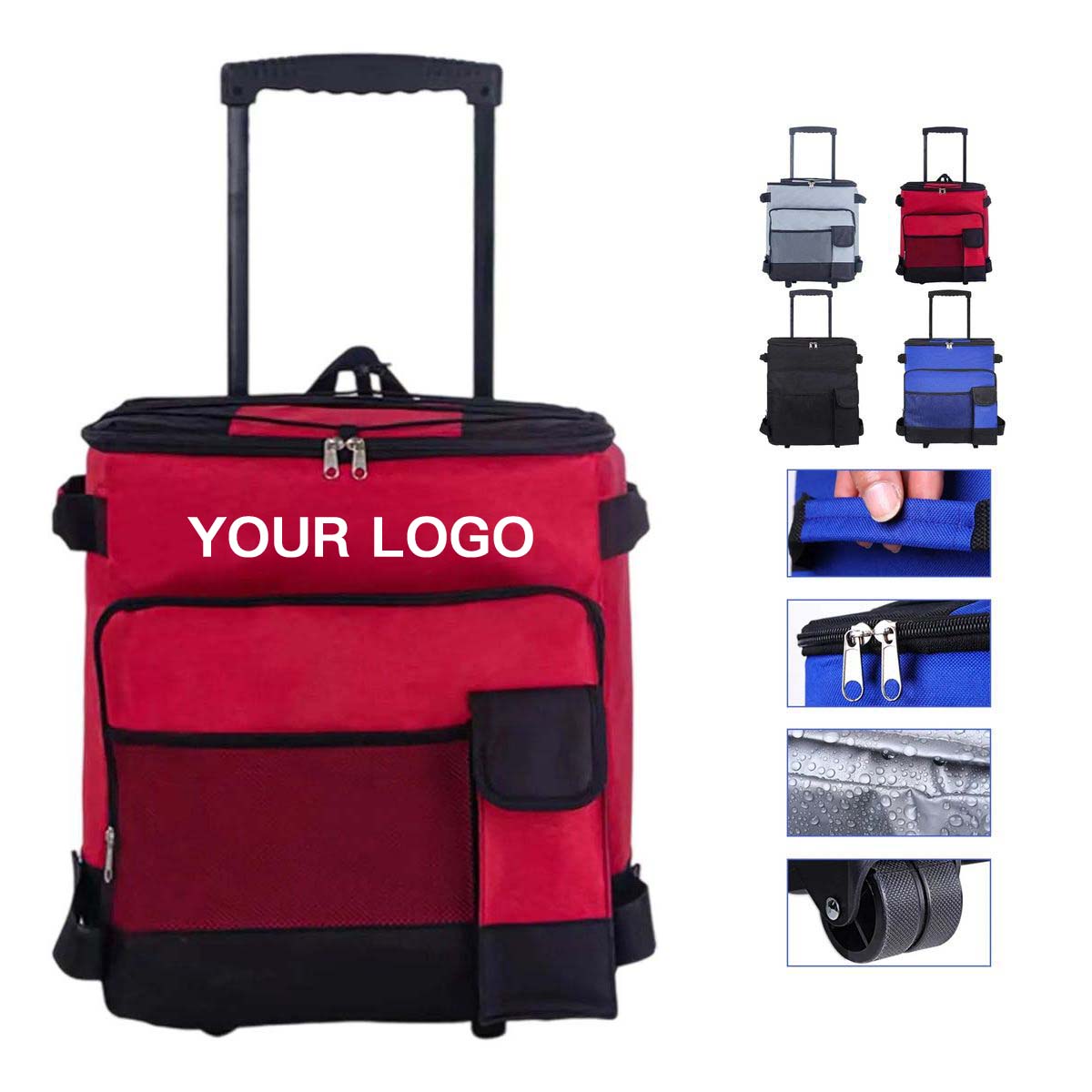 Rolling Cooler Bag with Collapsible Design