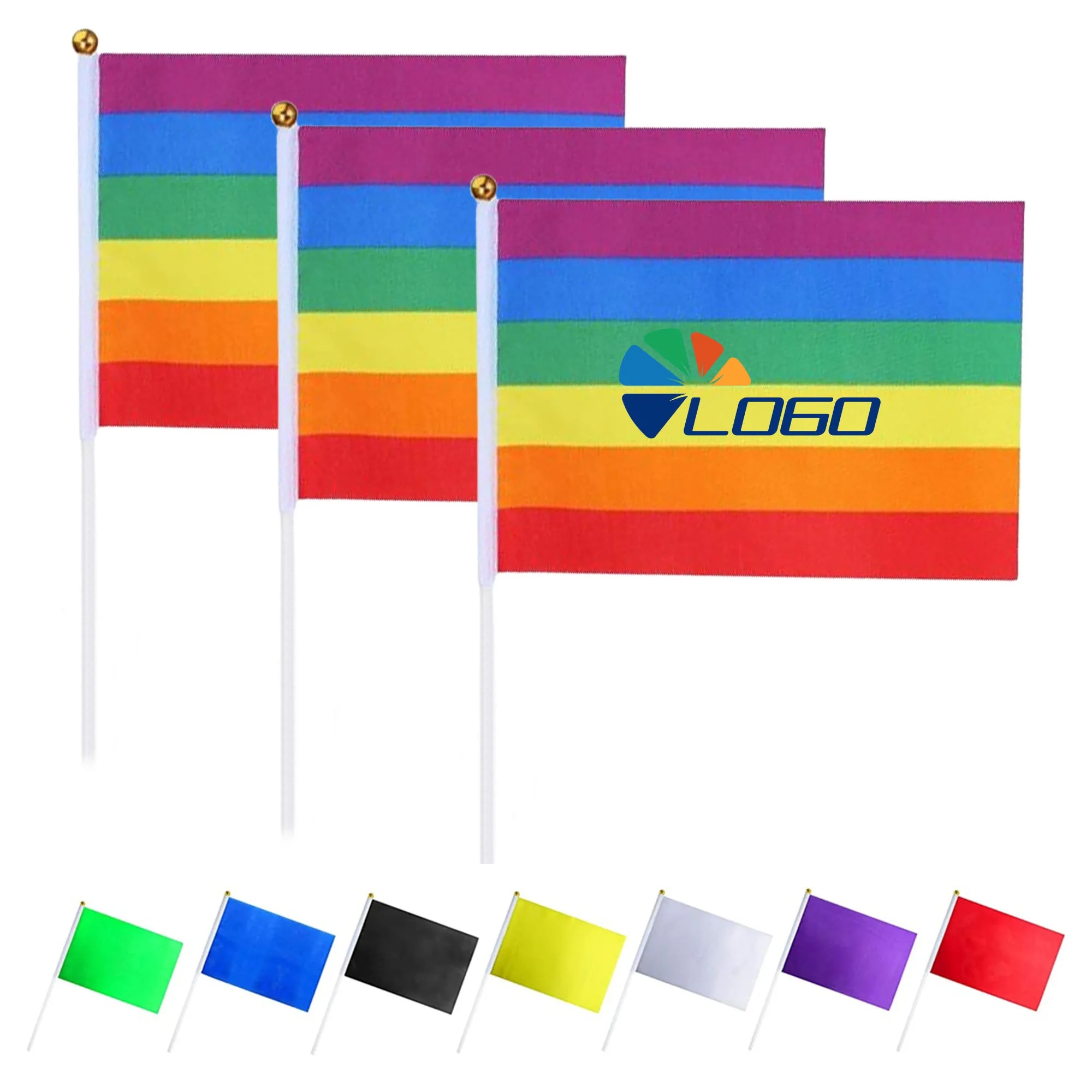 MOQ100 Sublimation Hand Flag 8