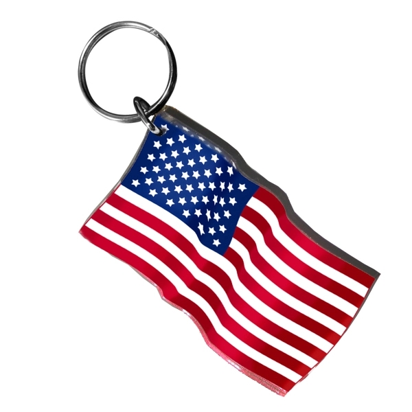 US Flag Shaped Keychain 3