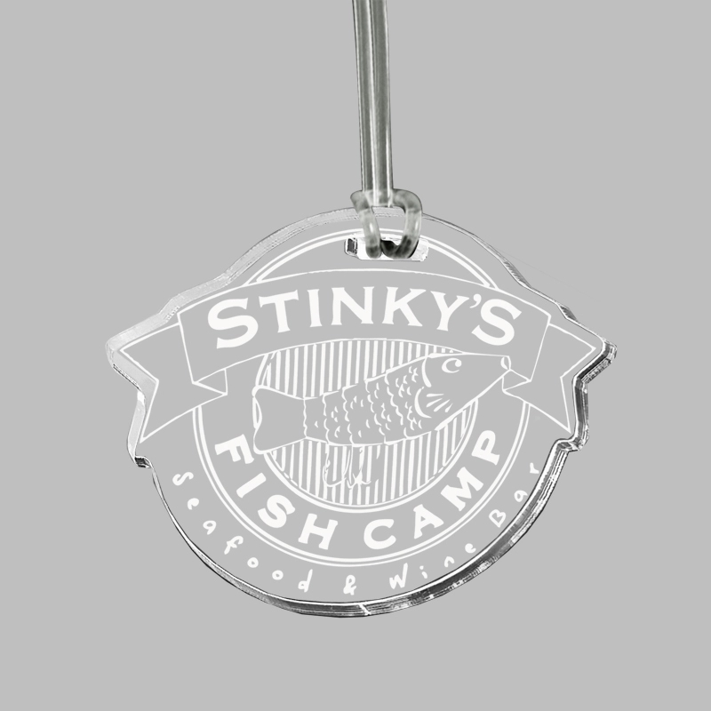 Custom Acrylic Laser Etched Bag Tag 22