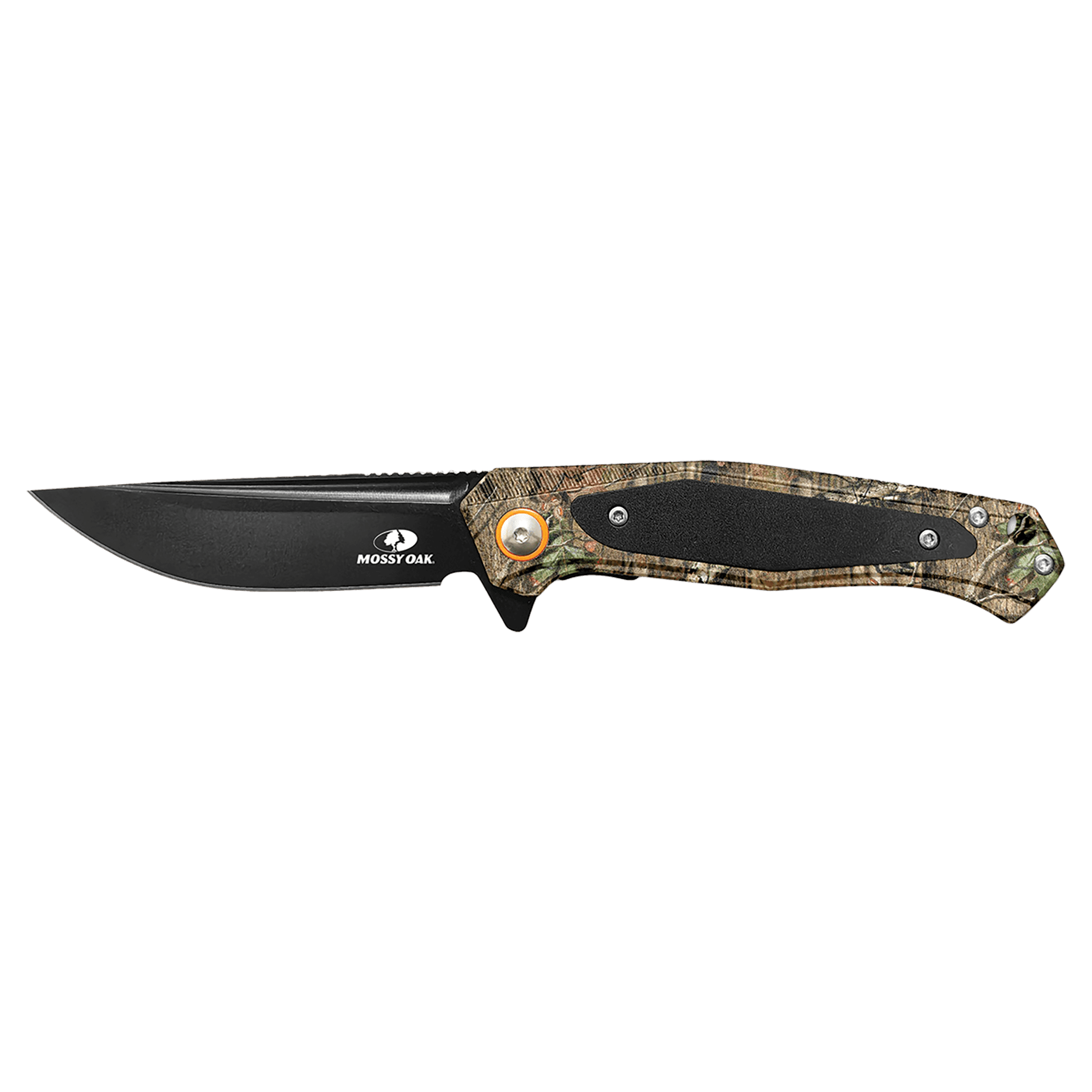 Bison River 4 1/2" Green Camo with Black Aluminum Everyday Carry Knife-Mossy Oak 2