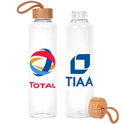 25oz. High Temp Glass & Bamboo Bottle