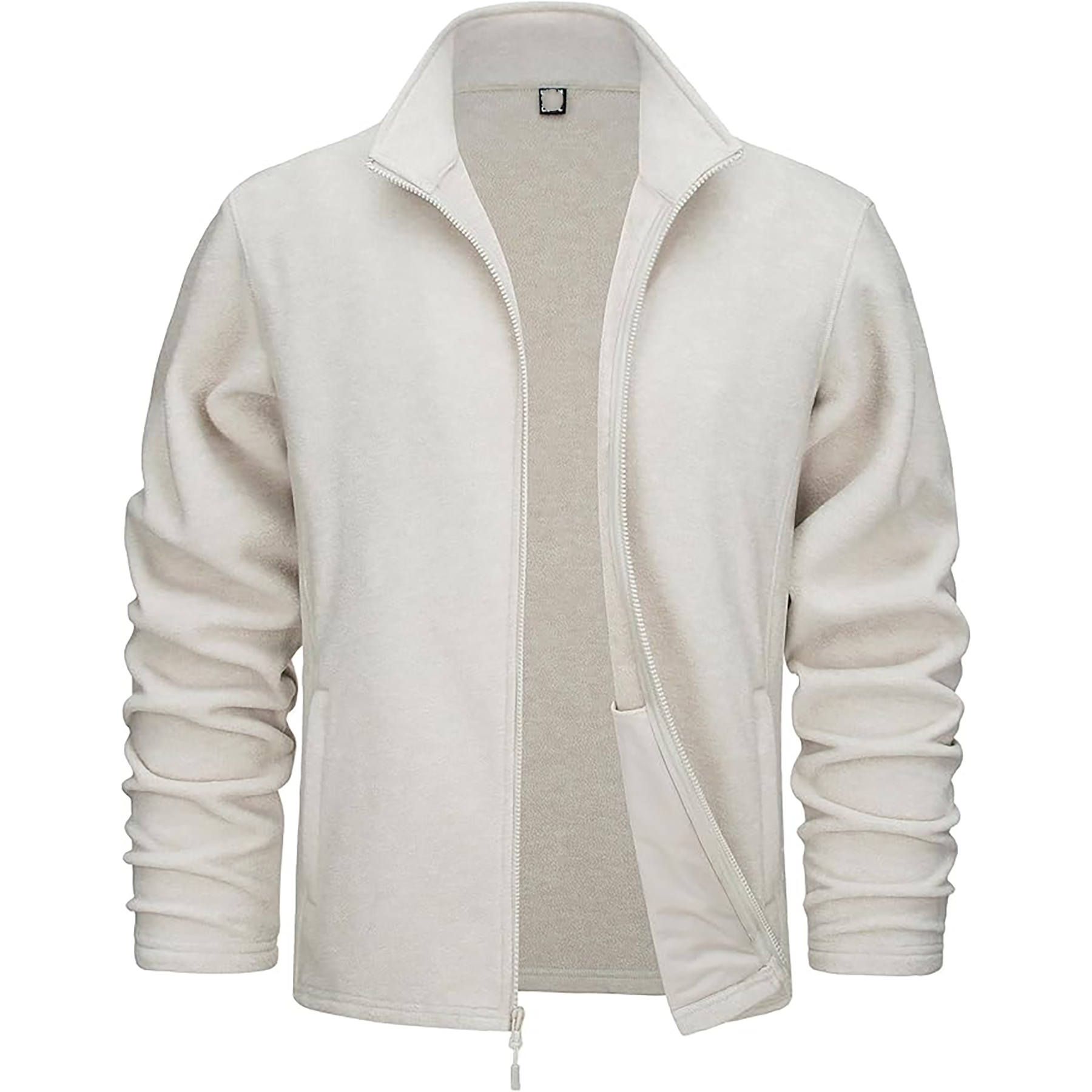 "Men Zipper Fleece Jacket Full zipper" 45