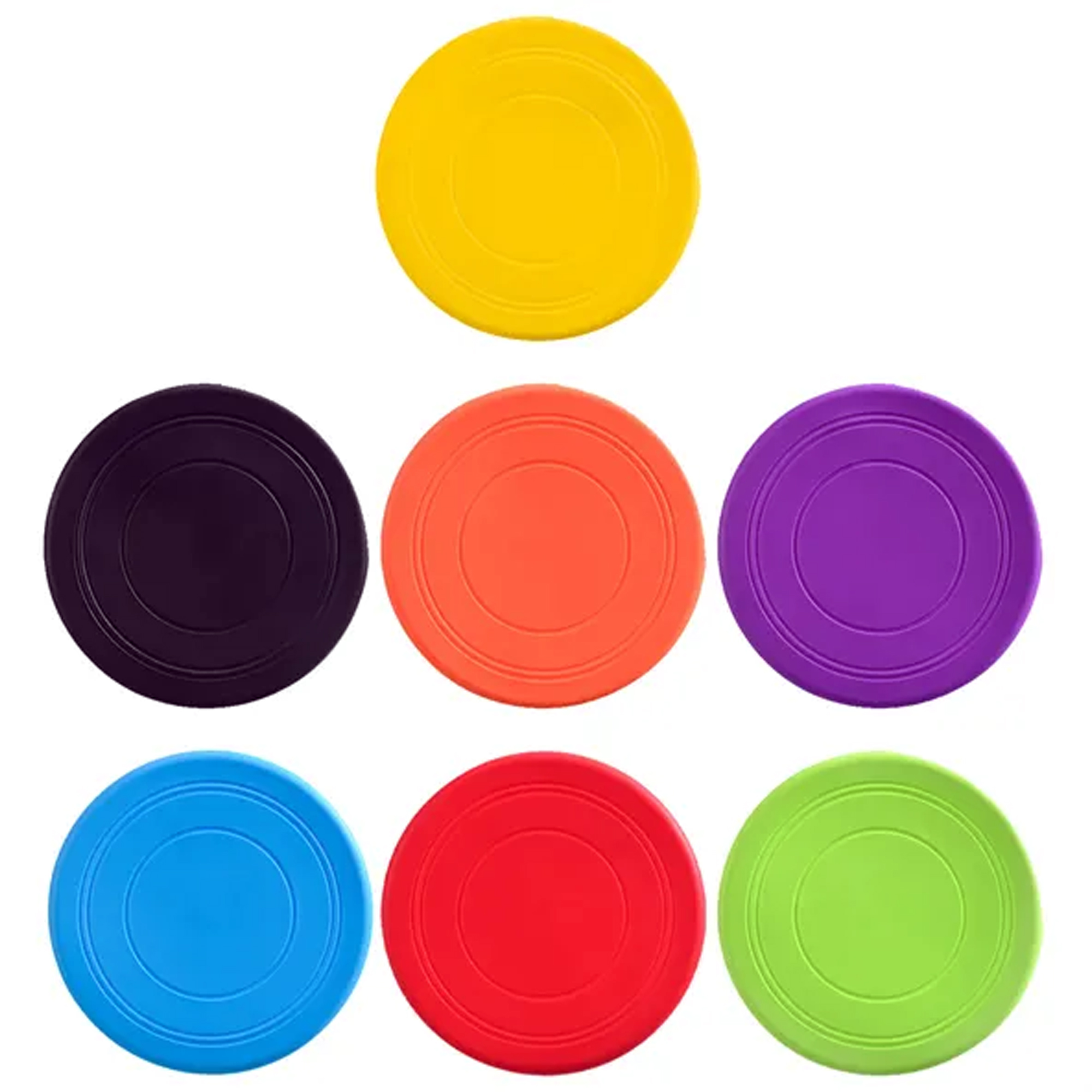 Soft Rubber Dog Flying Disc 7 Inch, 7 Colors 13