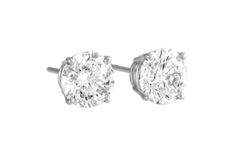 Antwerp Sterling Silver Cubic Zirconia Royal Stud Earrings 3