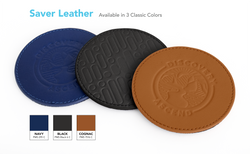 Saver Leather Coaster Set with Holder - Thumbnail 4