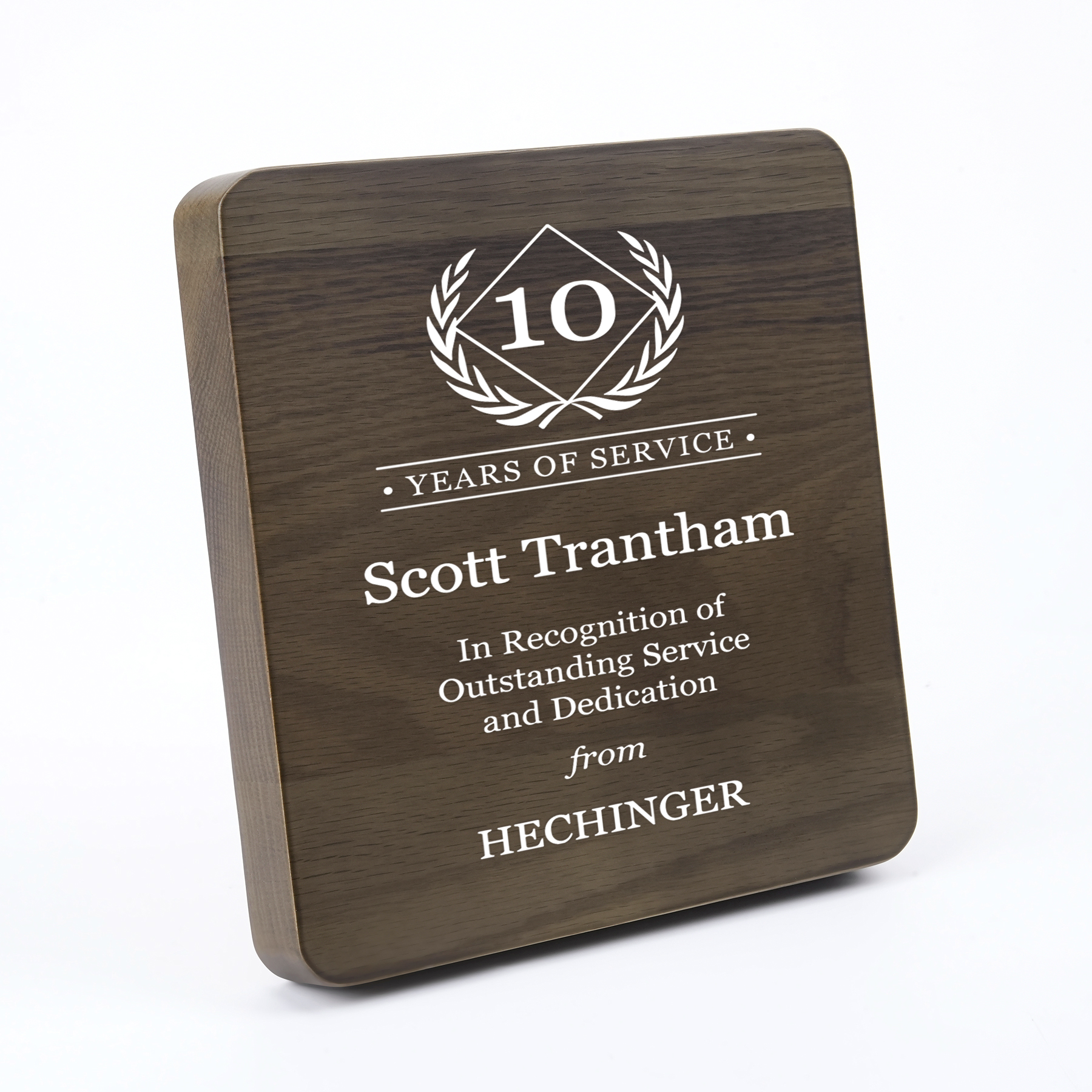 Solid Wood Recognition Plaque