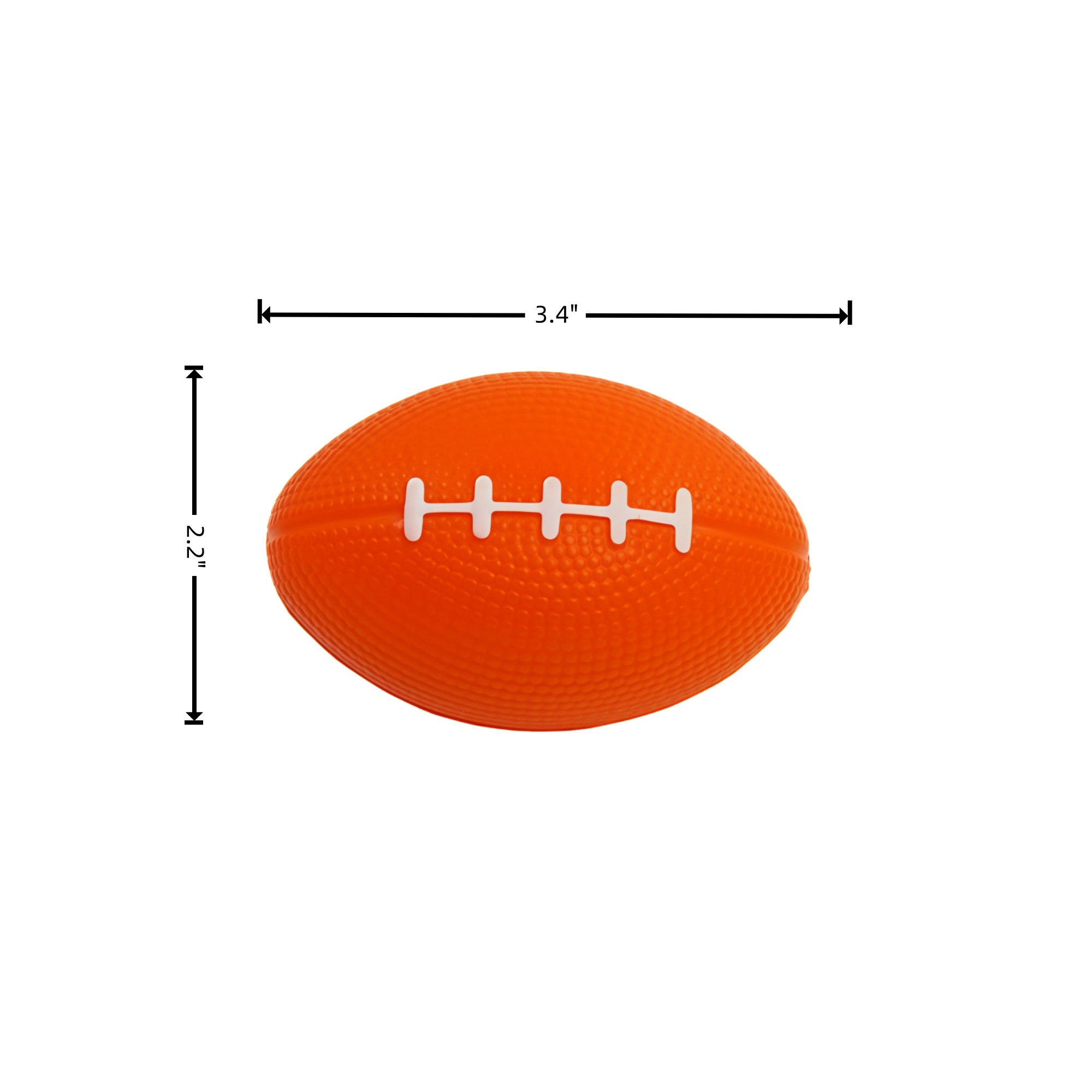 3.4" Football Stress Reliever 3