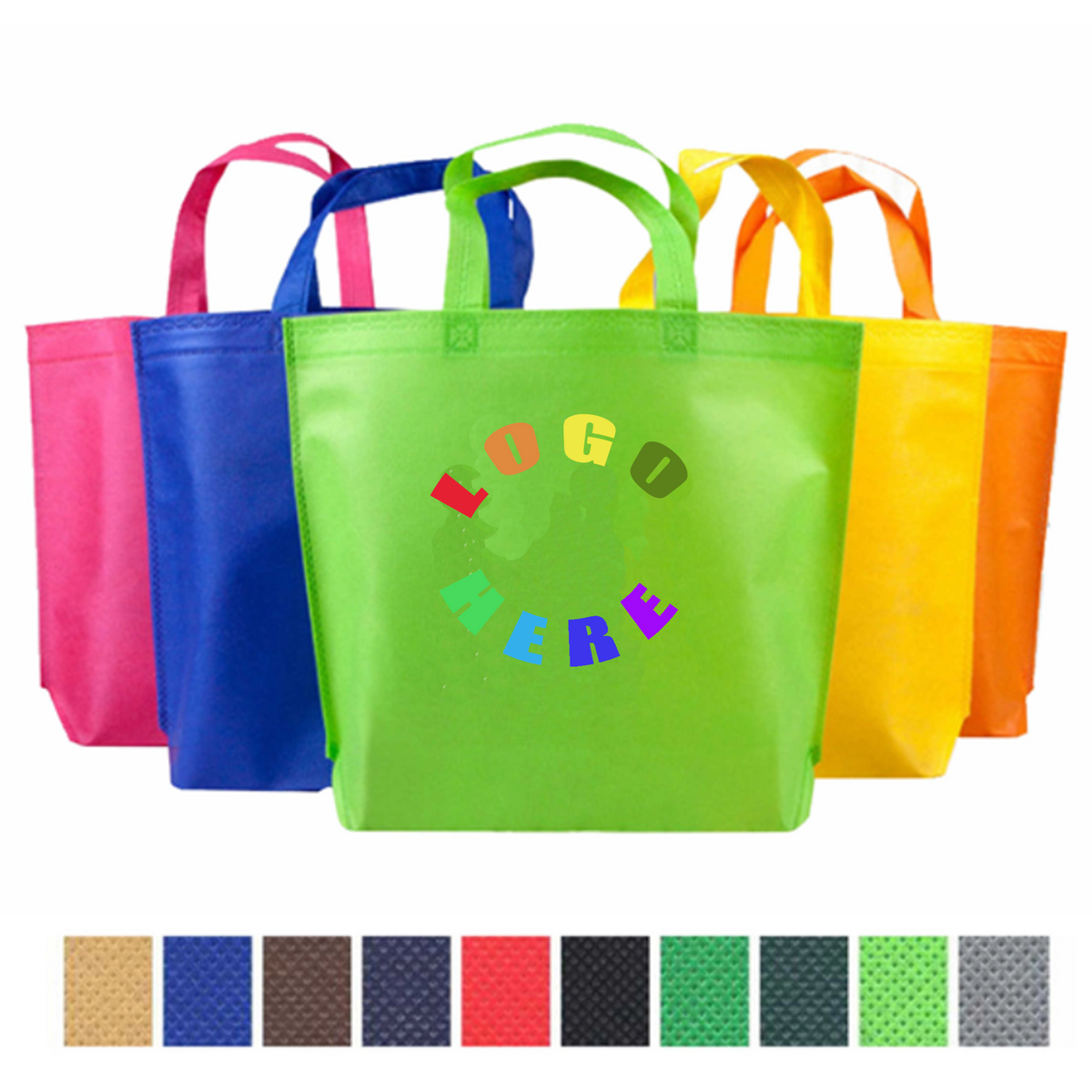 Non Woven Fabric Handles Tote Bag Favor Eco Friendly Reusable Gift Grow Party Bags Giveaways