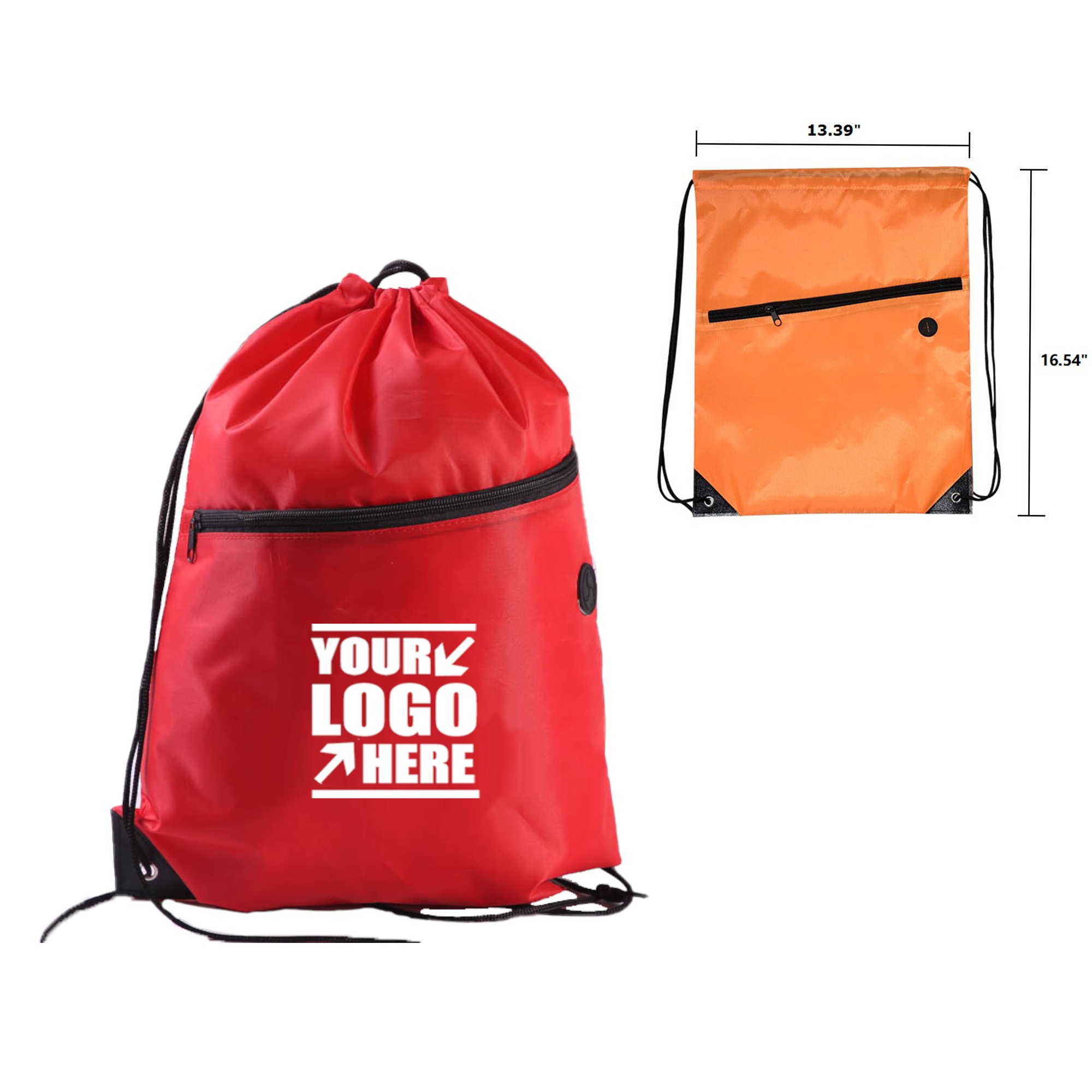 Waterproof Drawstring Backpack with Pocket 5