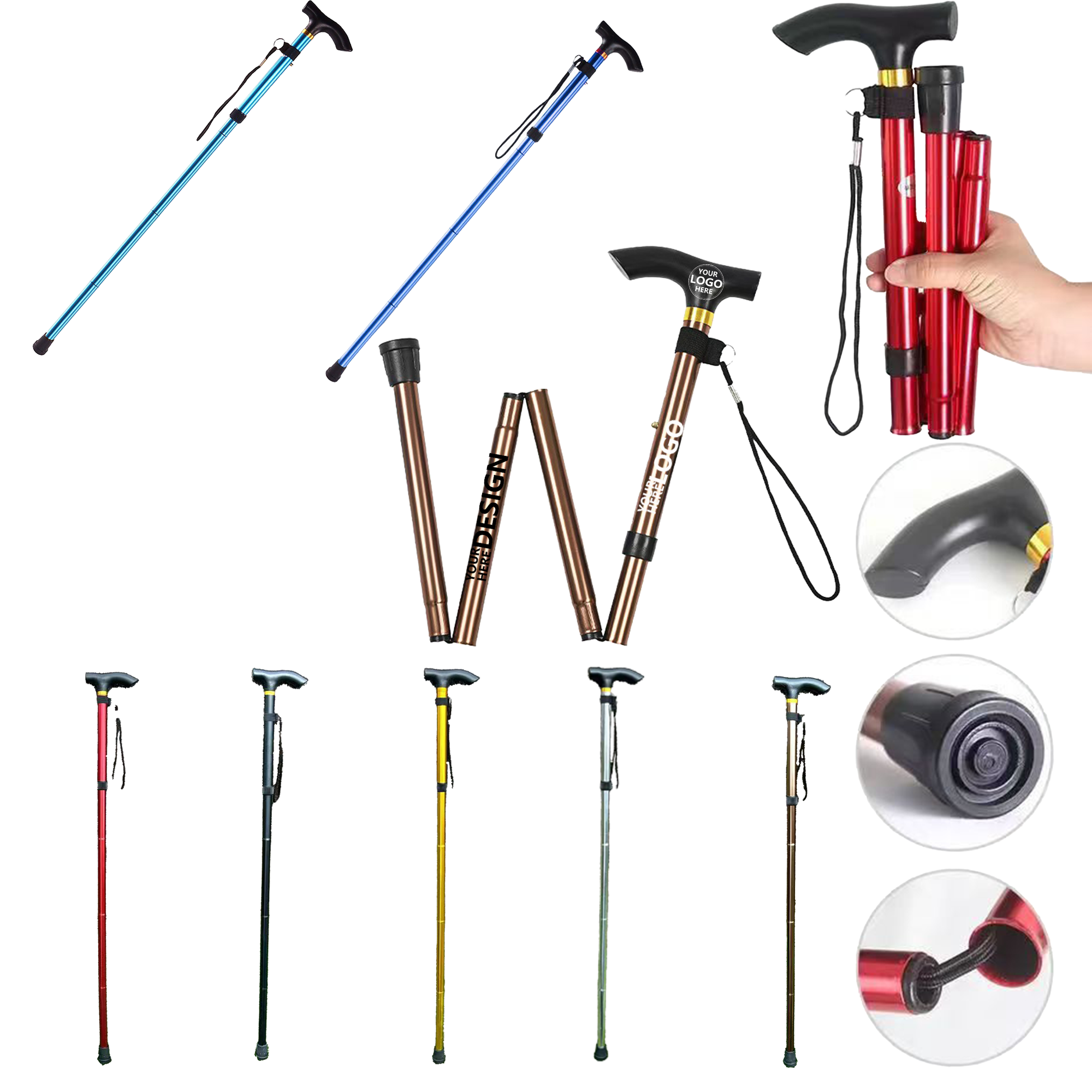 Durable Aluminum Alloy Walking Pole 13