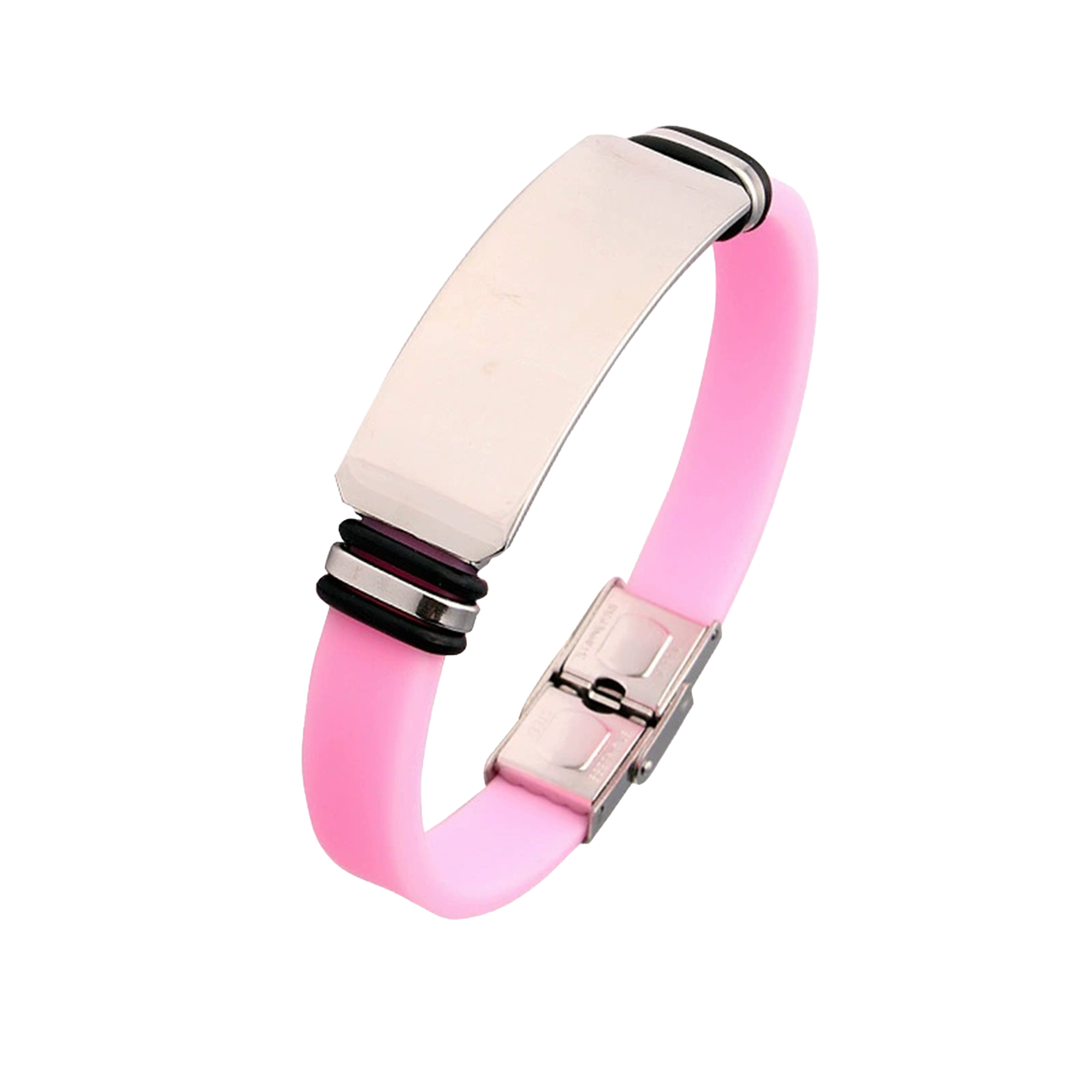 Couple's Silicone Titanium Steel Bracelet 19