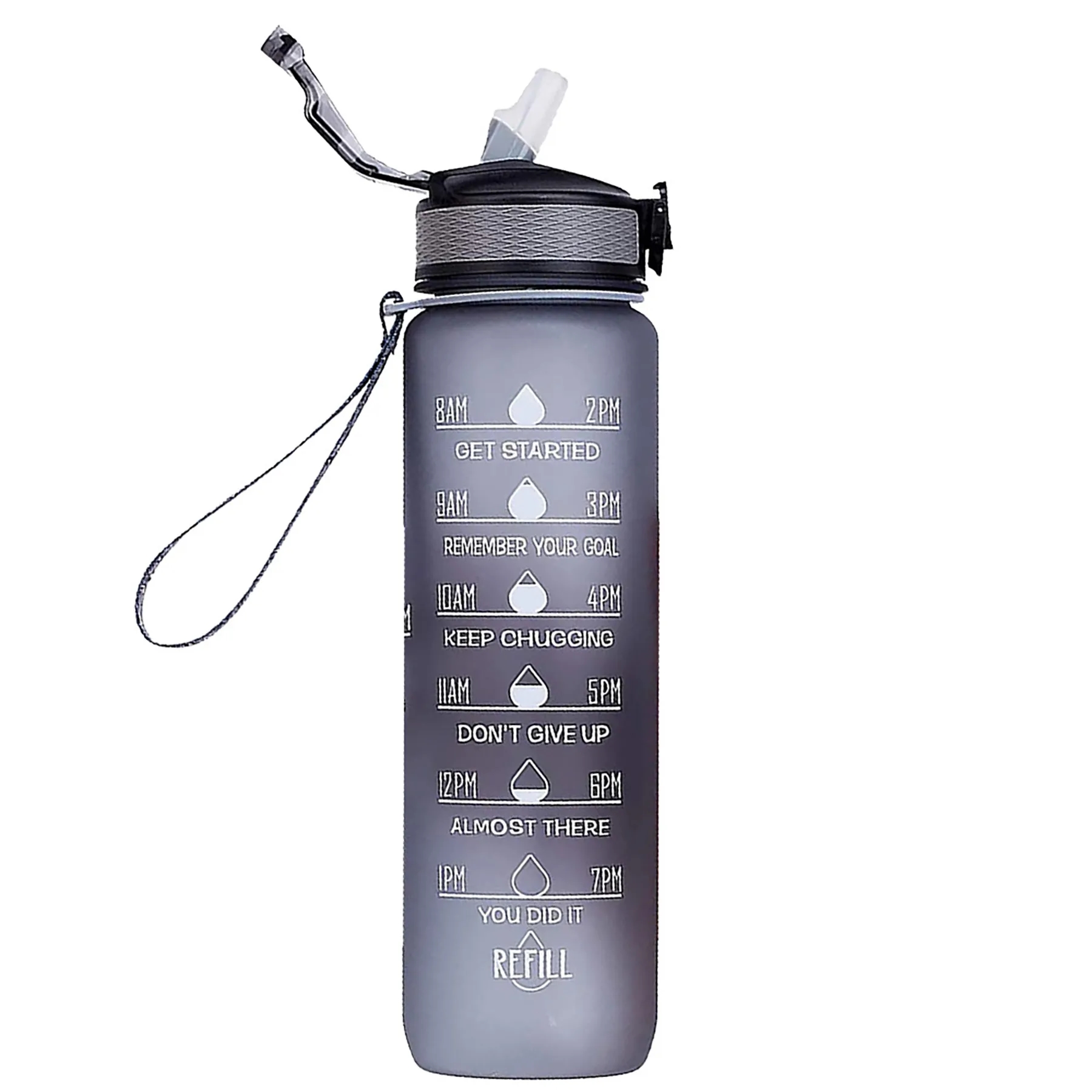 Sports Water Bottle with Time Marker 32