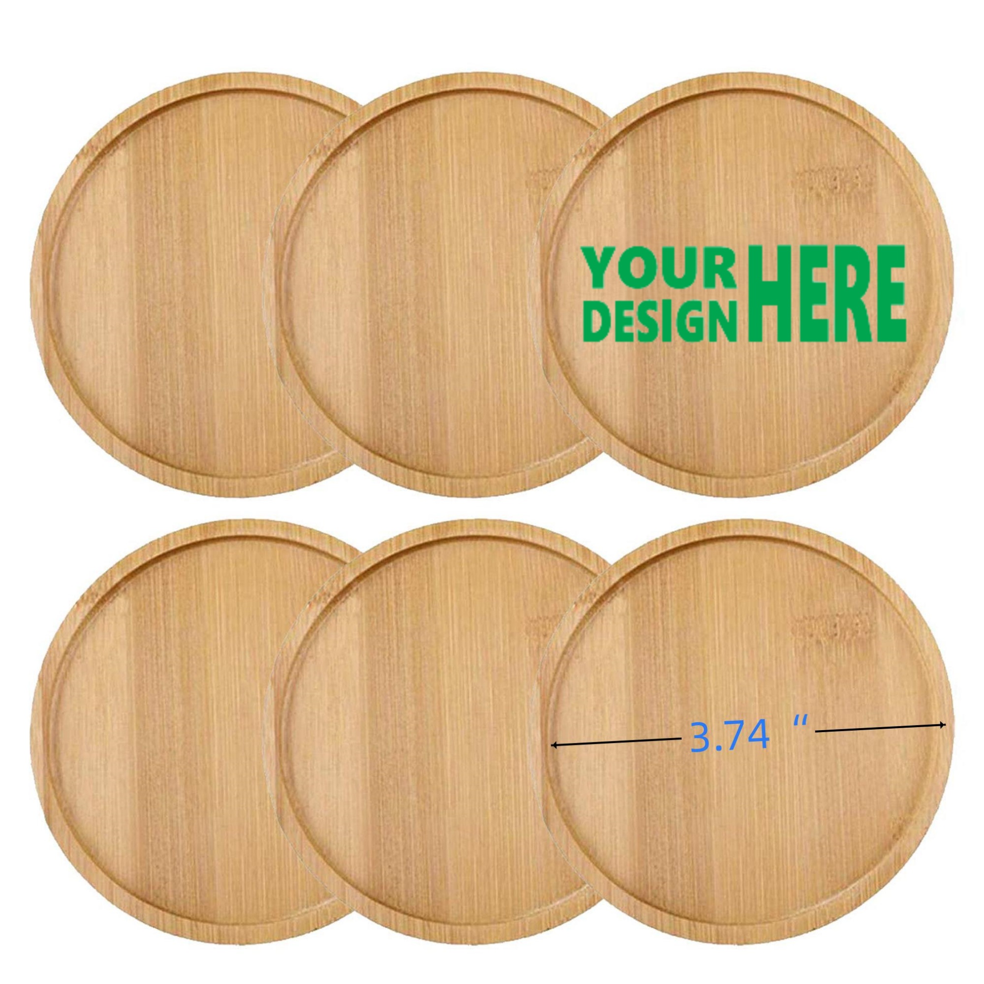 ZenCircle Bamboo Coaster Set