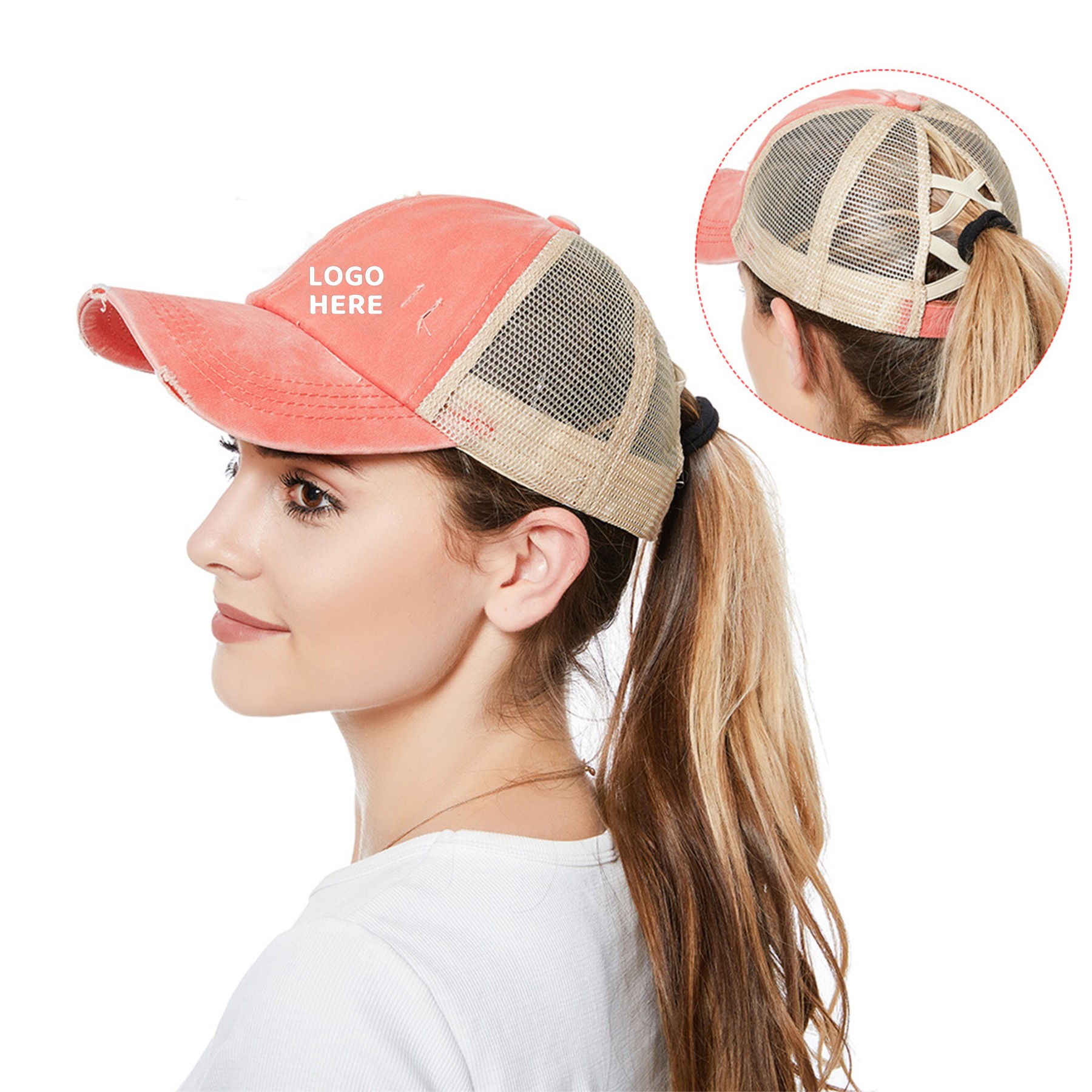 Ponytail Trucker Mesh Cap