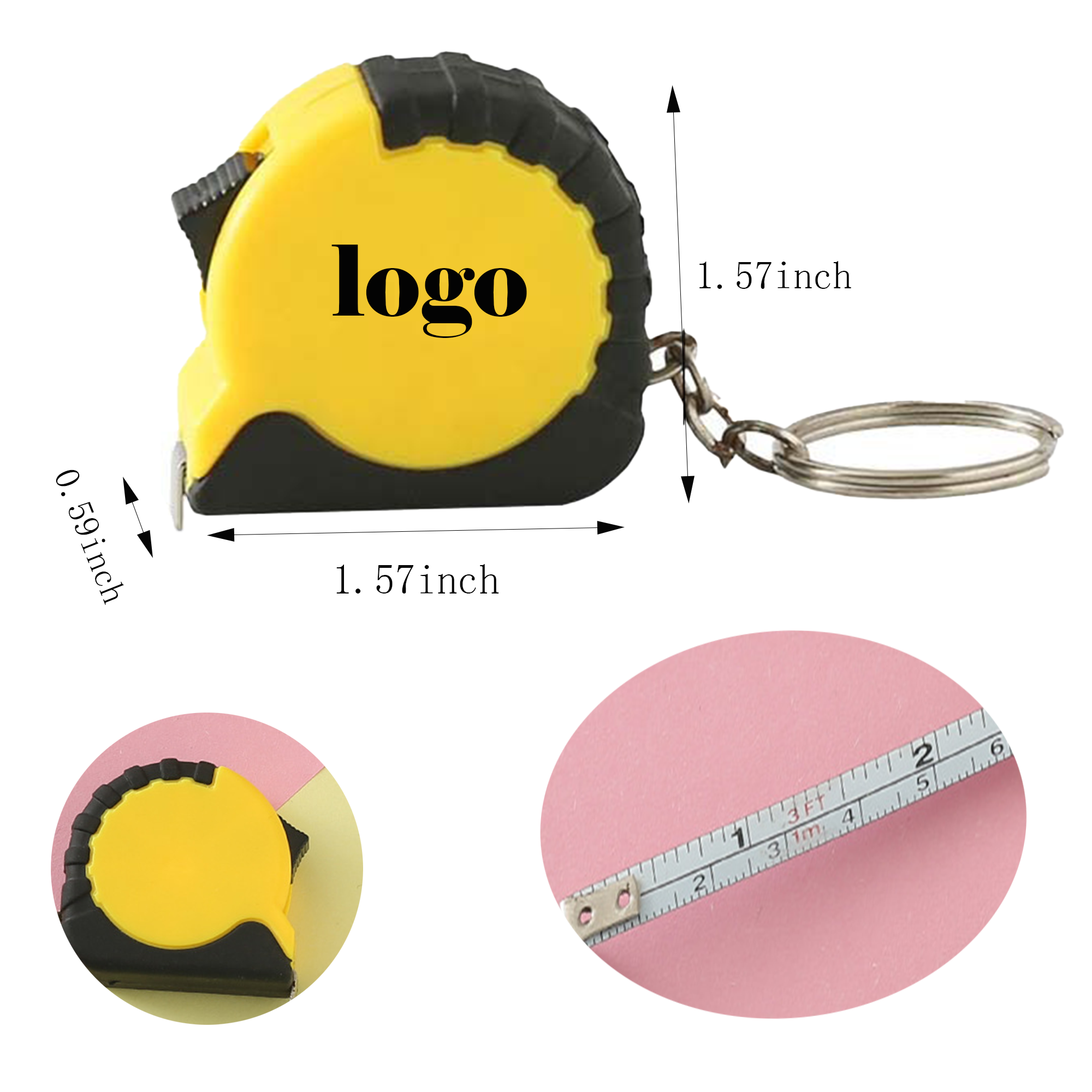 Pocket-Sized Keychain Measuring Tool MOQ50 3