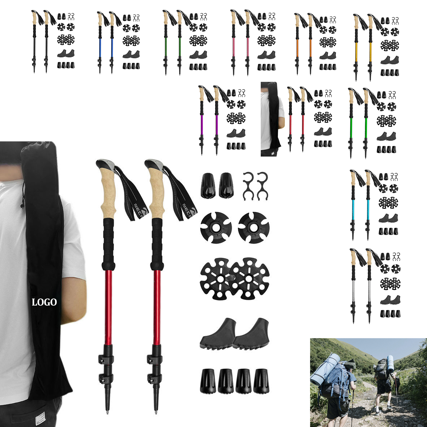 Super Strong Telescopic Hiking Pole 26