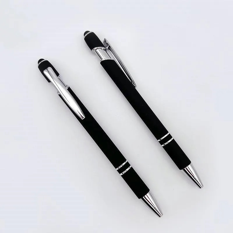 Retractable Touch Aluminum Stylus Pen Laser Engraved 18