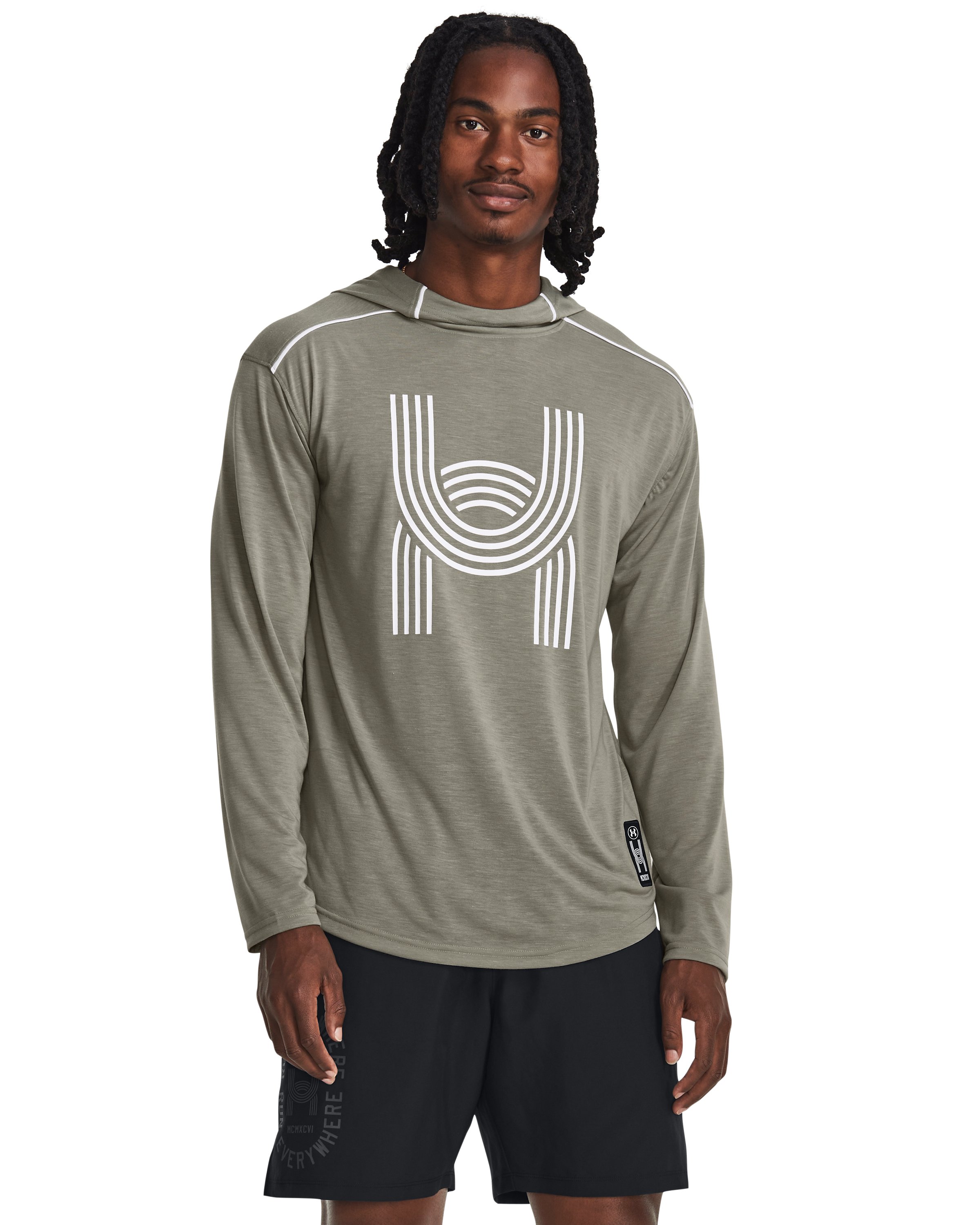 Men's UA Run Everywhere Hooded Long Sleeve, custom hoodie or sweatshirt with logo imprint 4