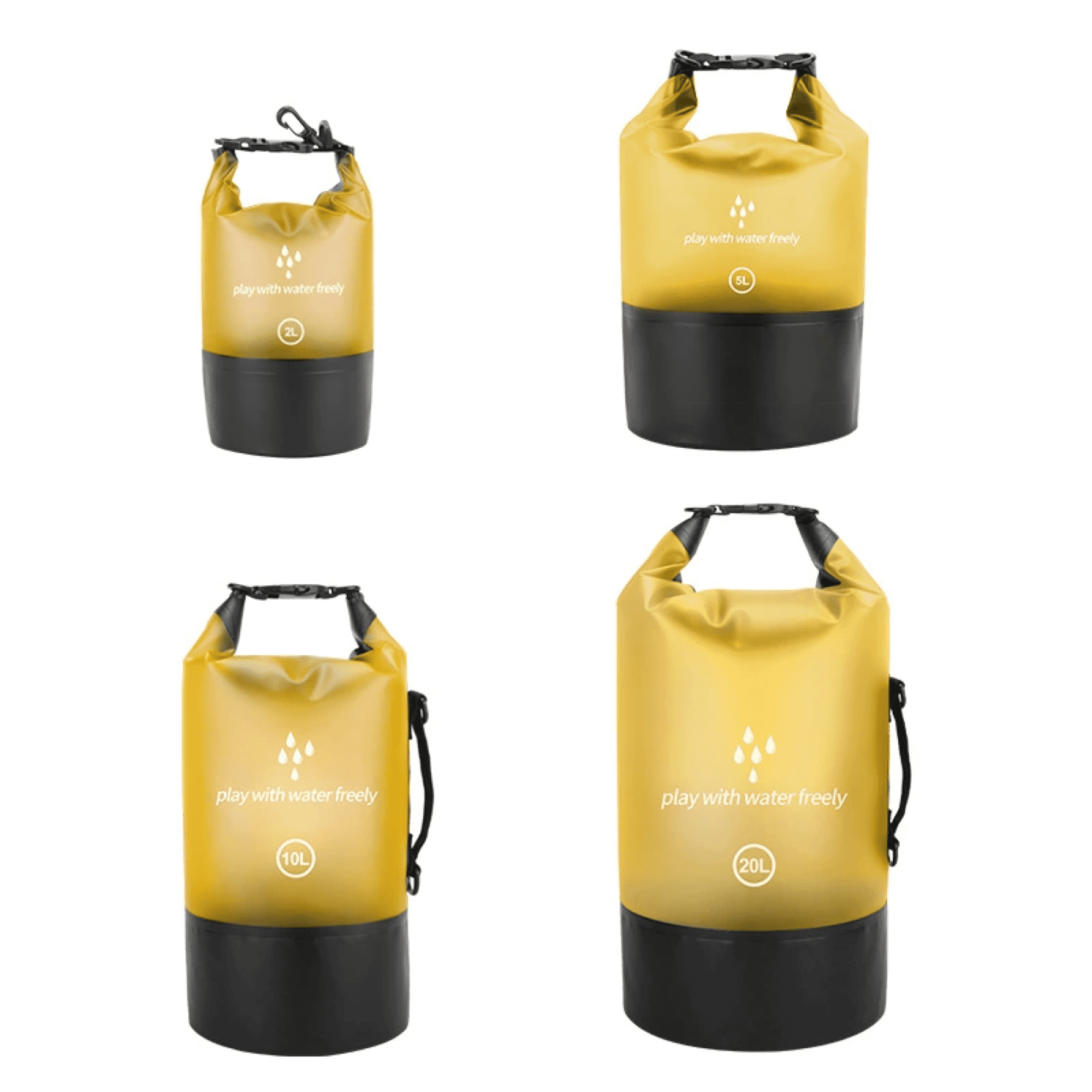 Colored Transparent Dry Bag 24