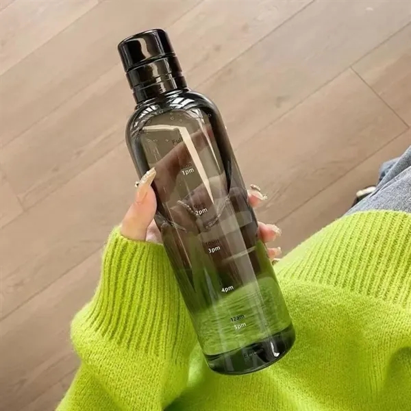 Water Bottle with Time Markers for Commutes, Fitness and Travel 9