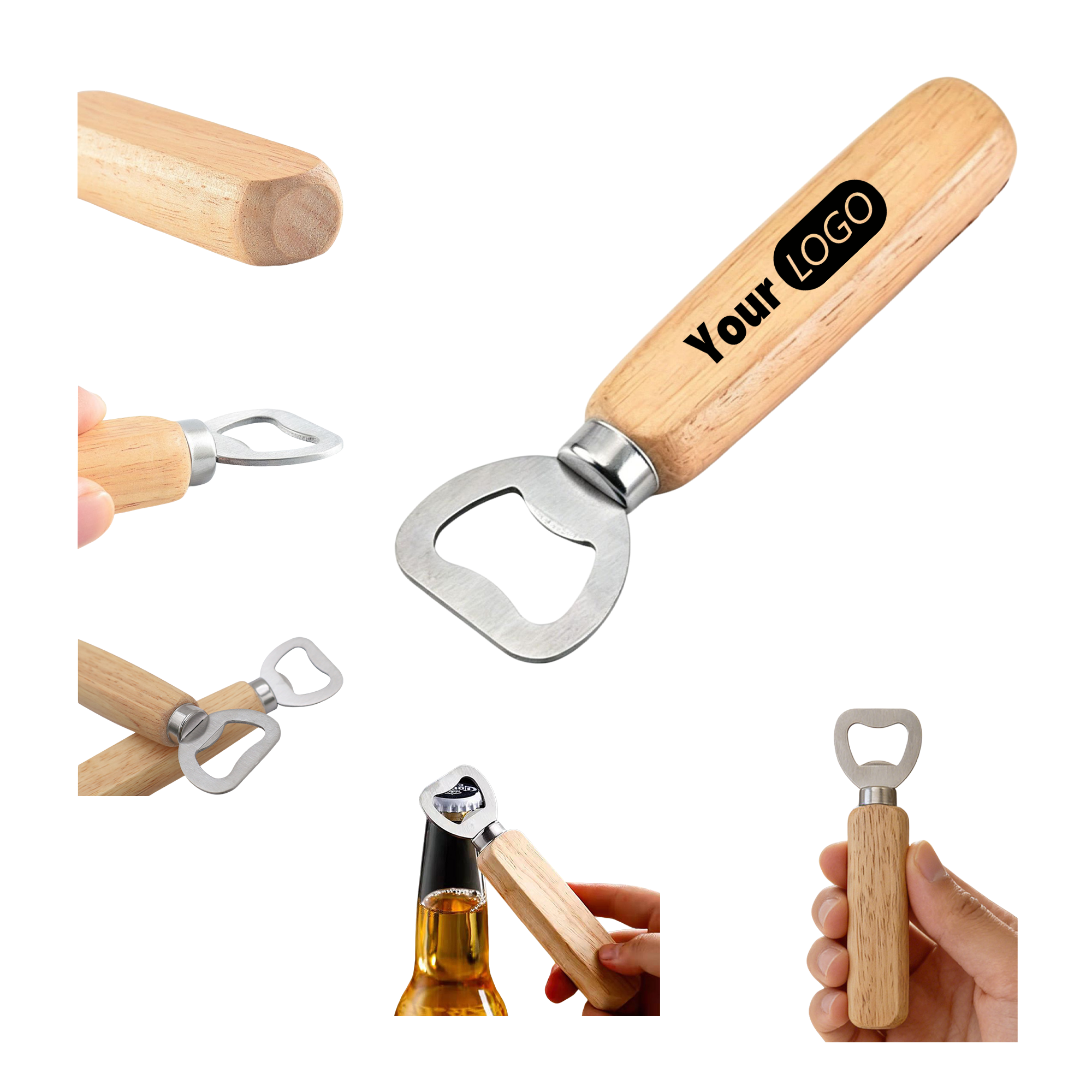 Wooden Handle Bottle Opener 2