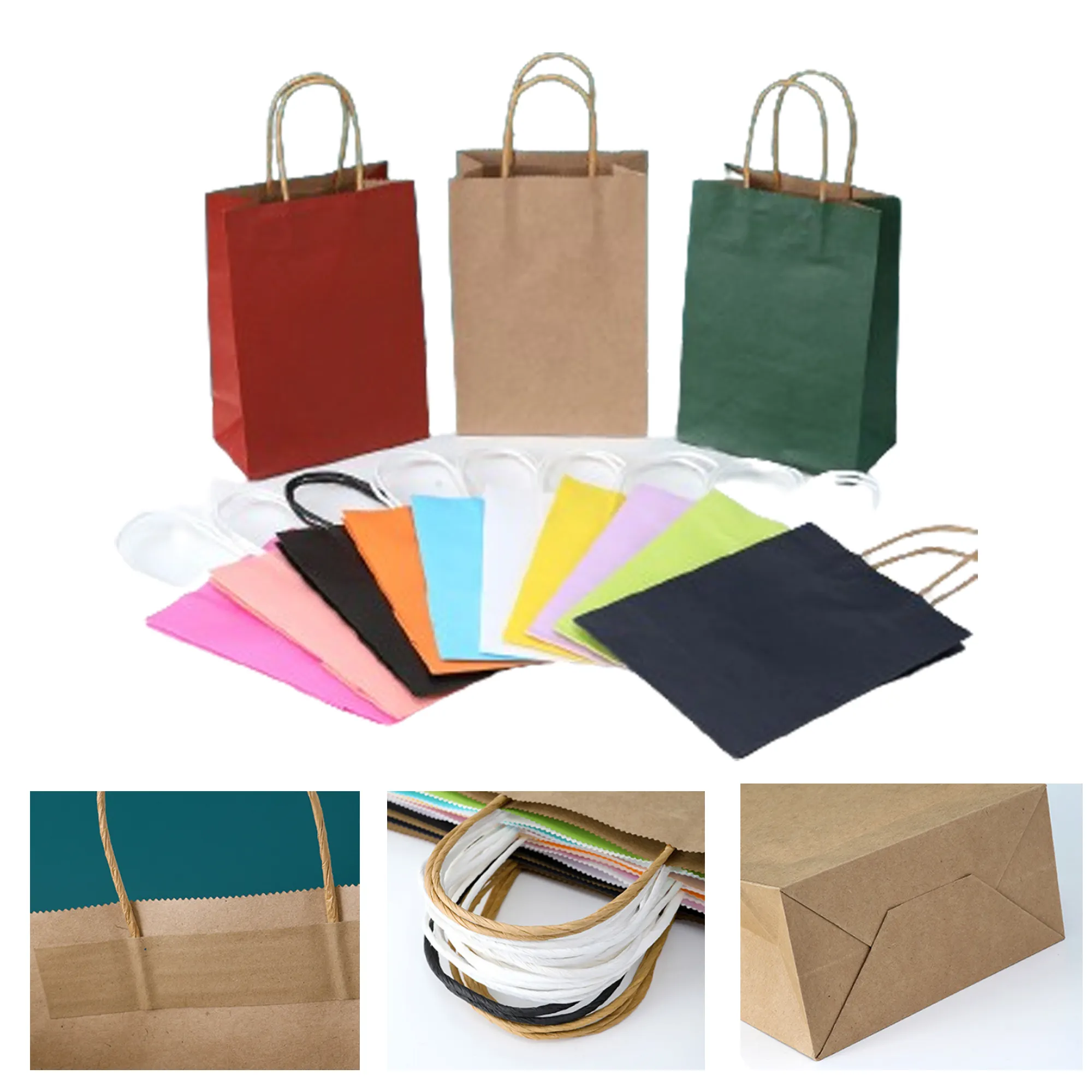 Kraft Paper Bags W Handles 17 Different Senior Color 7