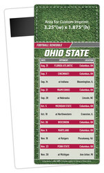 Football Schedule Laminated Card/Postcard with Magnet Strip 3.5x8.5 - 14 pt.