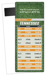 Football Schedule Laminated Card/Postcard with Magnet Strip 3.5x8.5 - 14 pt.