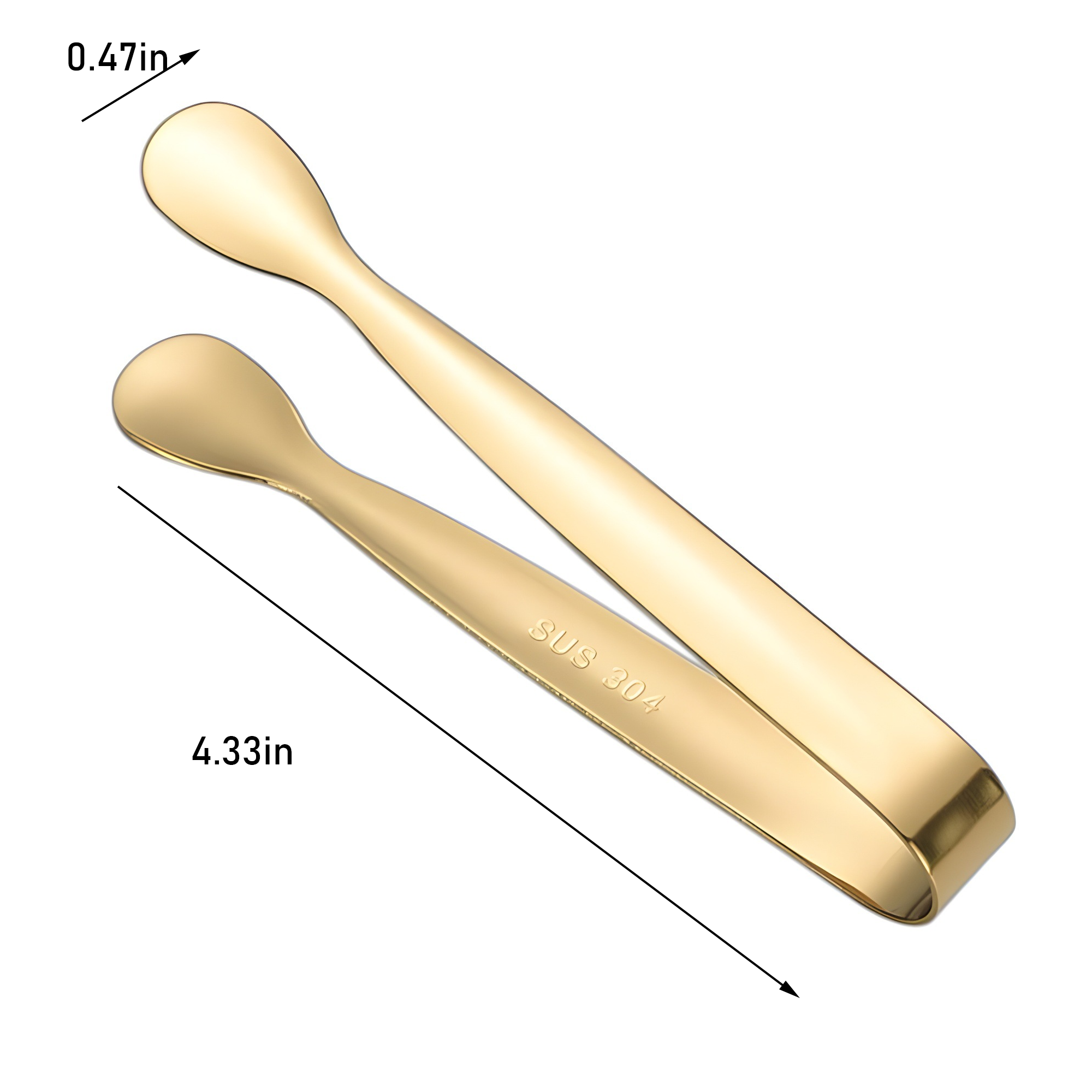 Sugar Cube Clips Ice Tongs Stainless Steel Serving Clamps 4