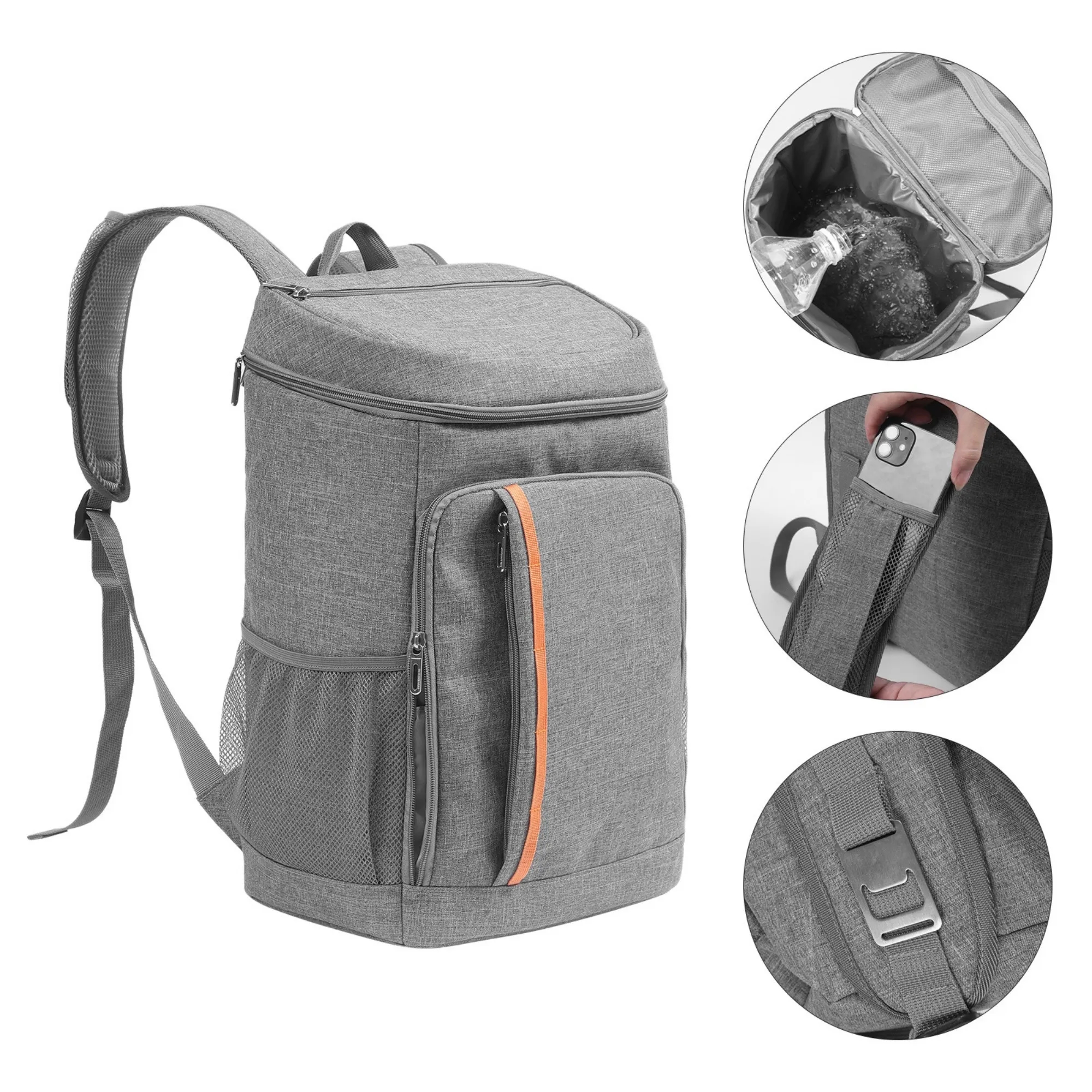 Lightweight Insulated Backpack Cooler Leak-Proof Lunch Bags 7