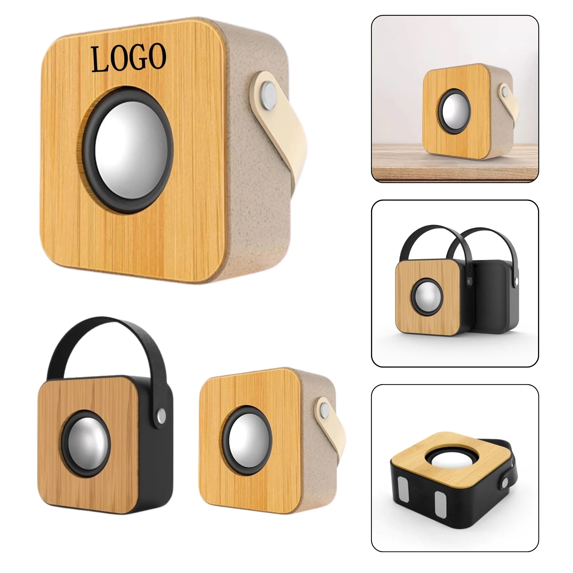 Bamboo Portable Wireless Speaker System 7