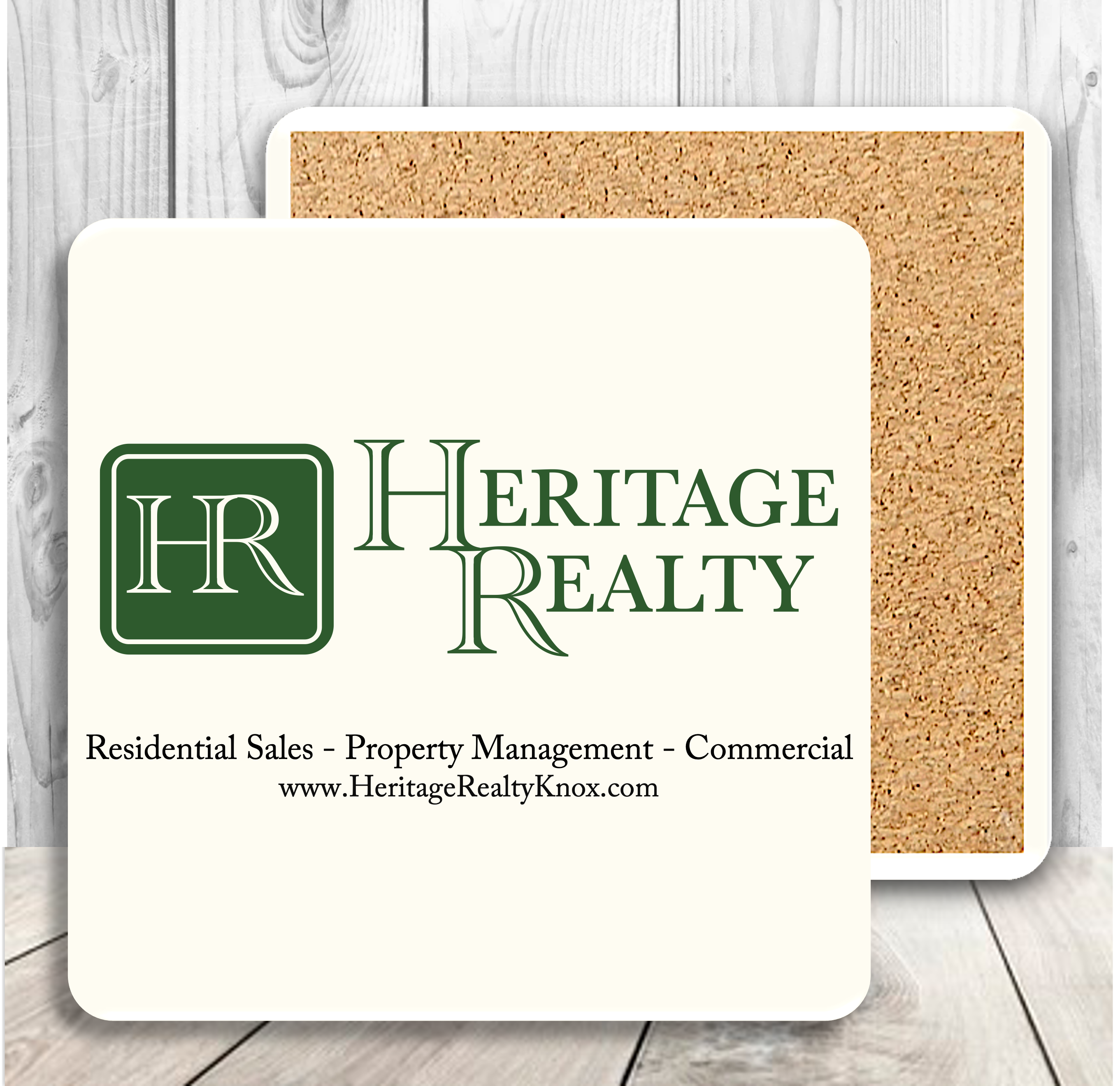 Square Absorbent Stone Coaster with Custom Print - Basic Print 13