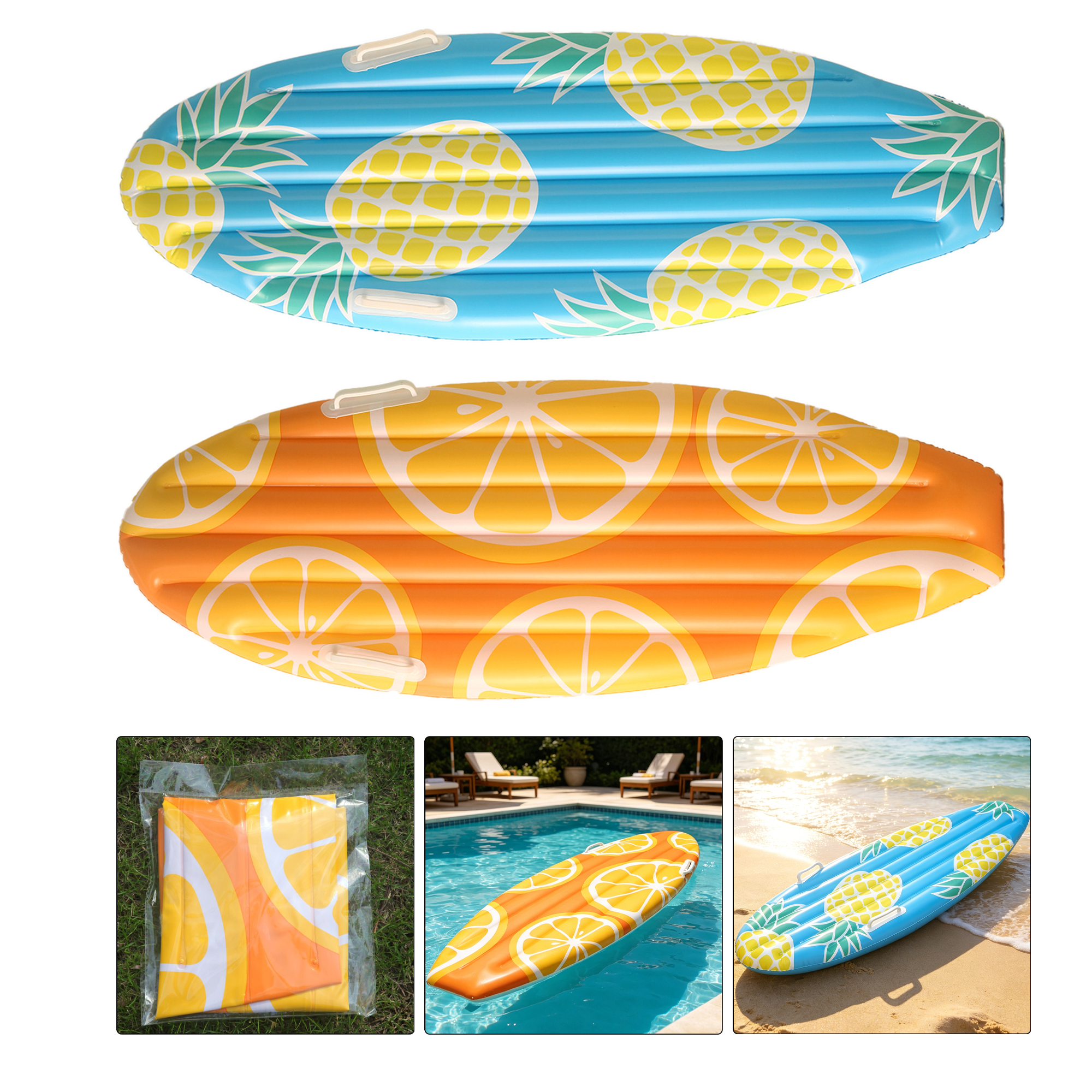 Inflatable Cartoon Print Water Surfboard 2