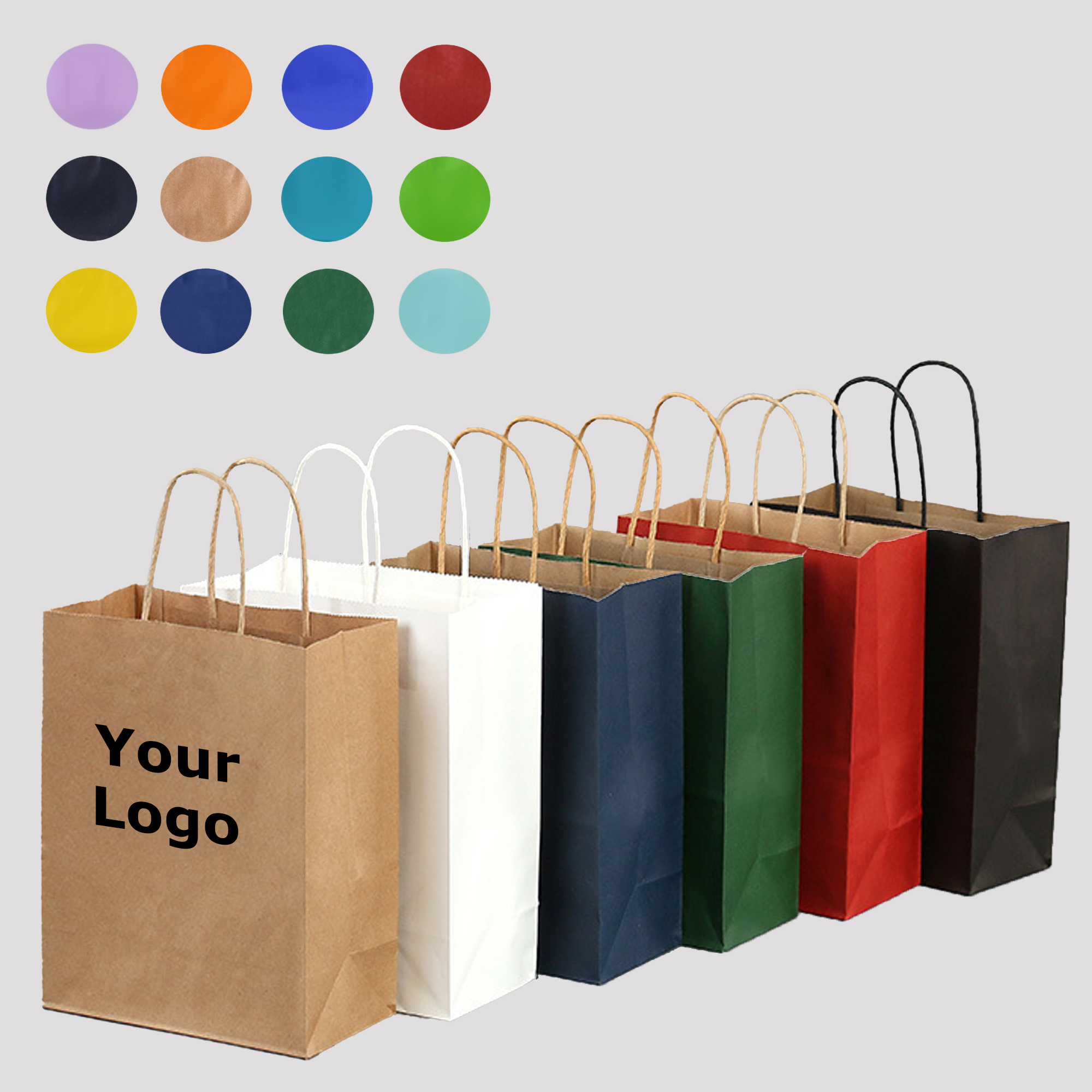 Kraft Paper Wedding Gift Bags With Handles 5