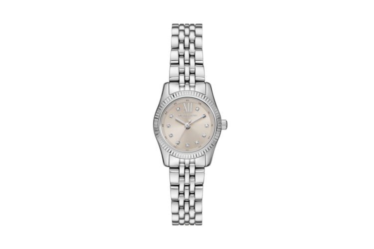 Michael Kors Women's Petite Lexington Pave Silver-Tone Watch 3