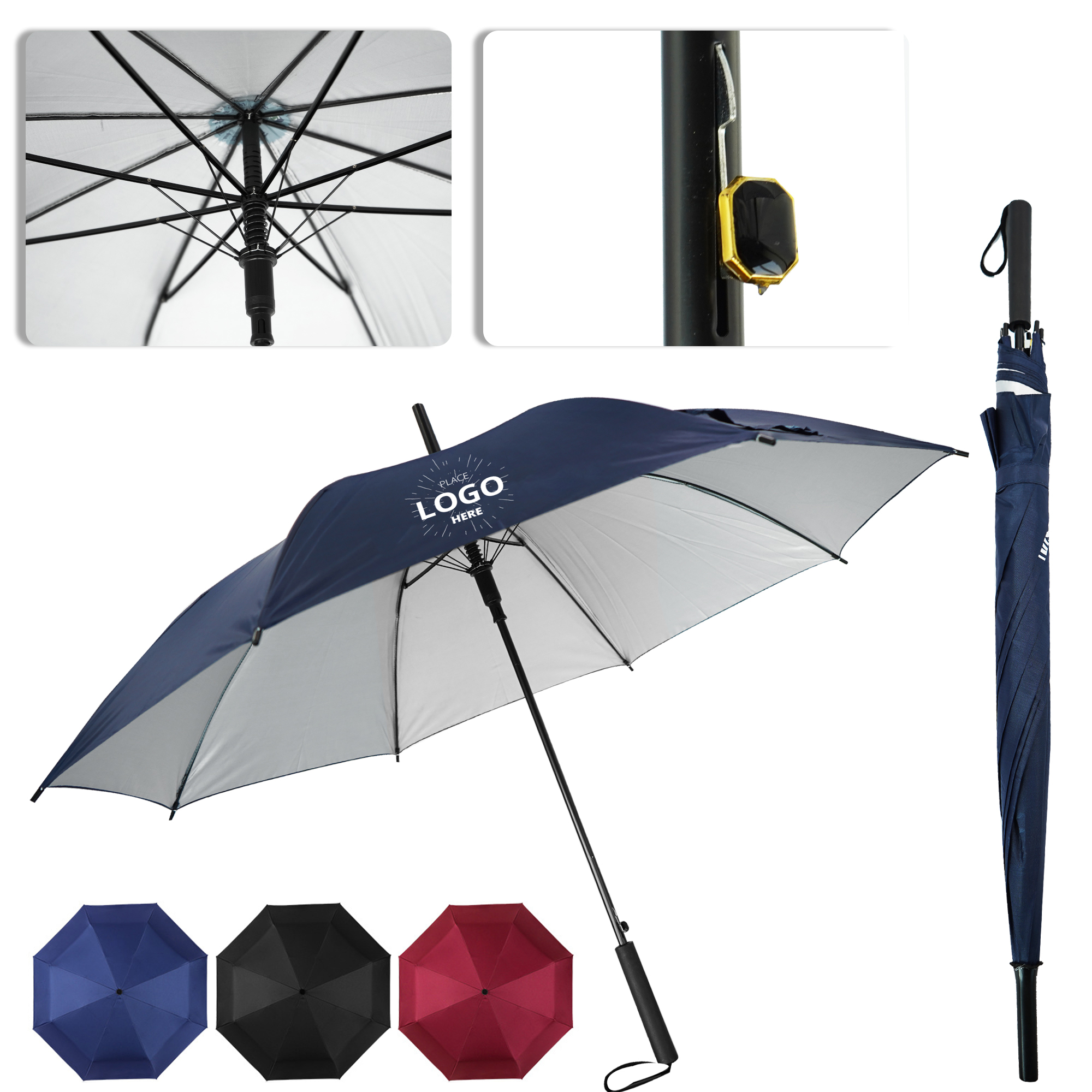 27 Inch Automatic Open Golf Umbrella 3