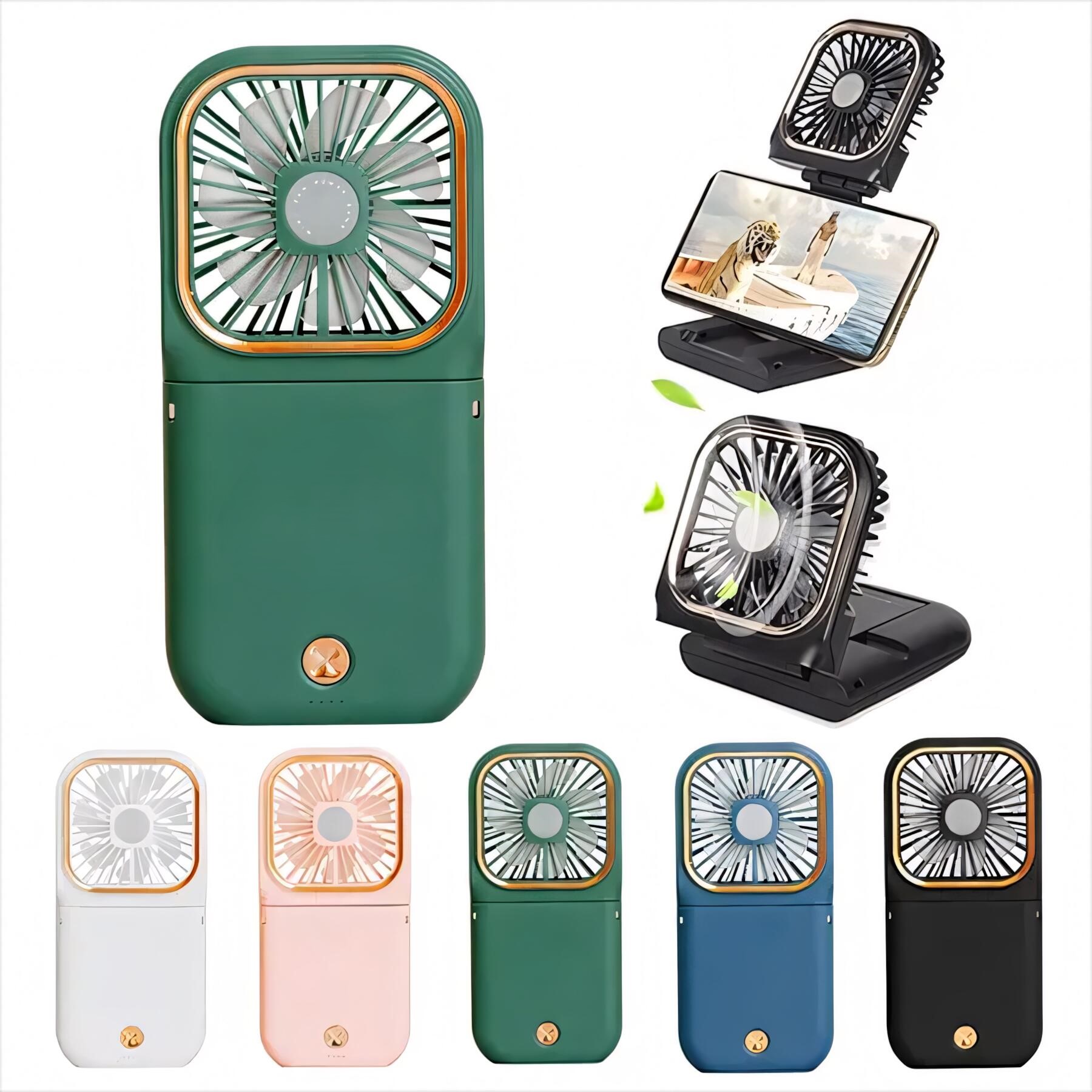 Portable Handheld Necklace Fan Rechargeable