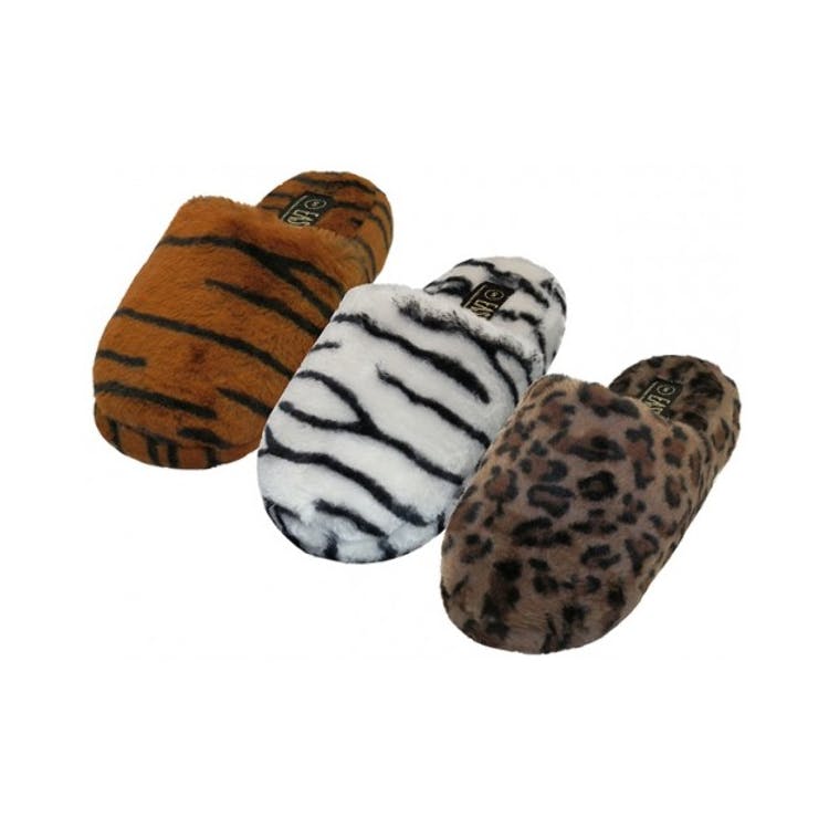 Women's Plush Slippers - Animal Prints Size S-XL 3