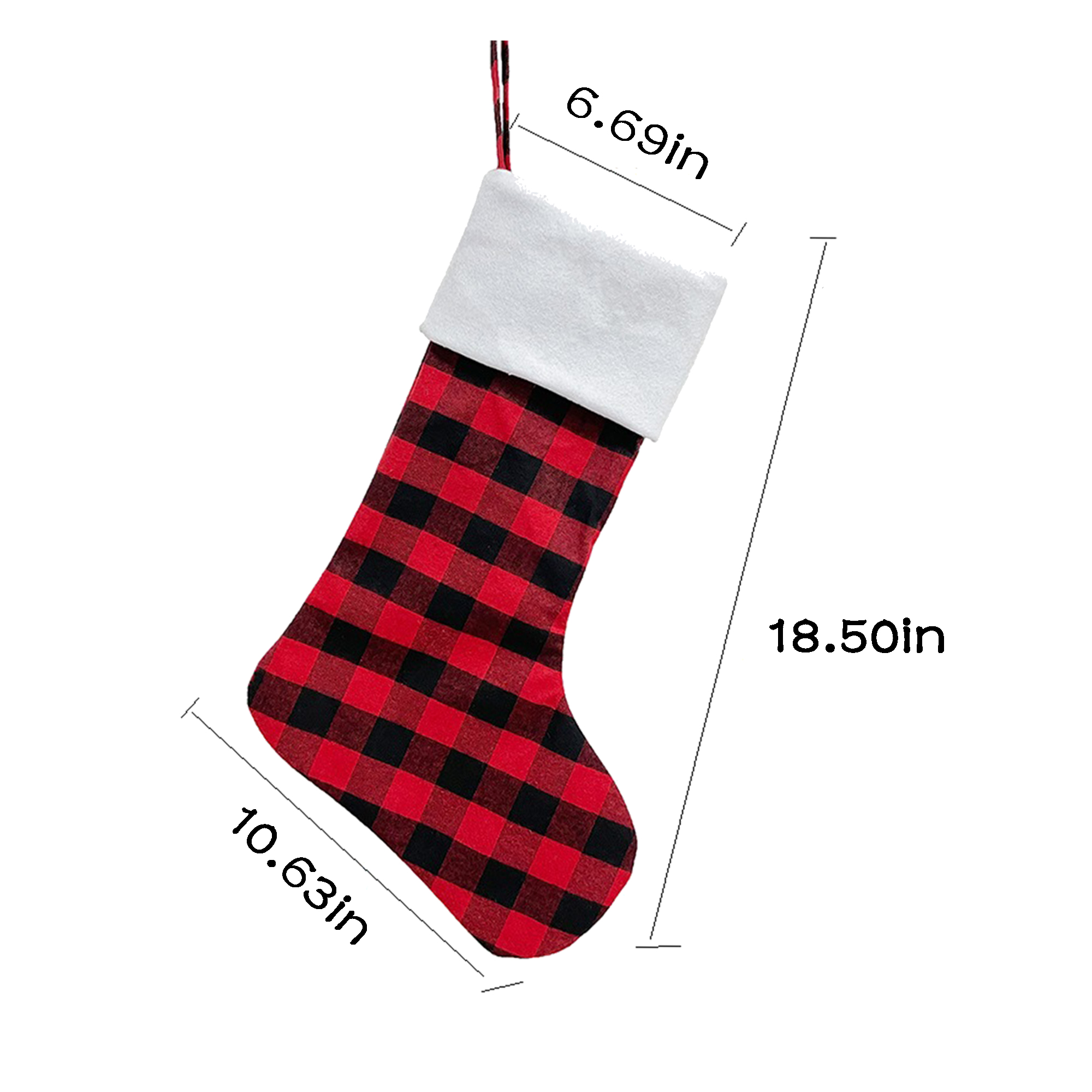 MOQ 20 PCS Plaid Christmas Decoration 5
