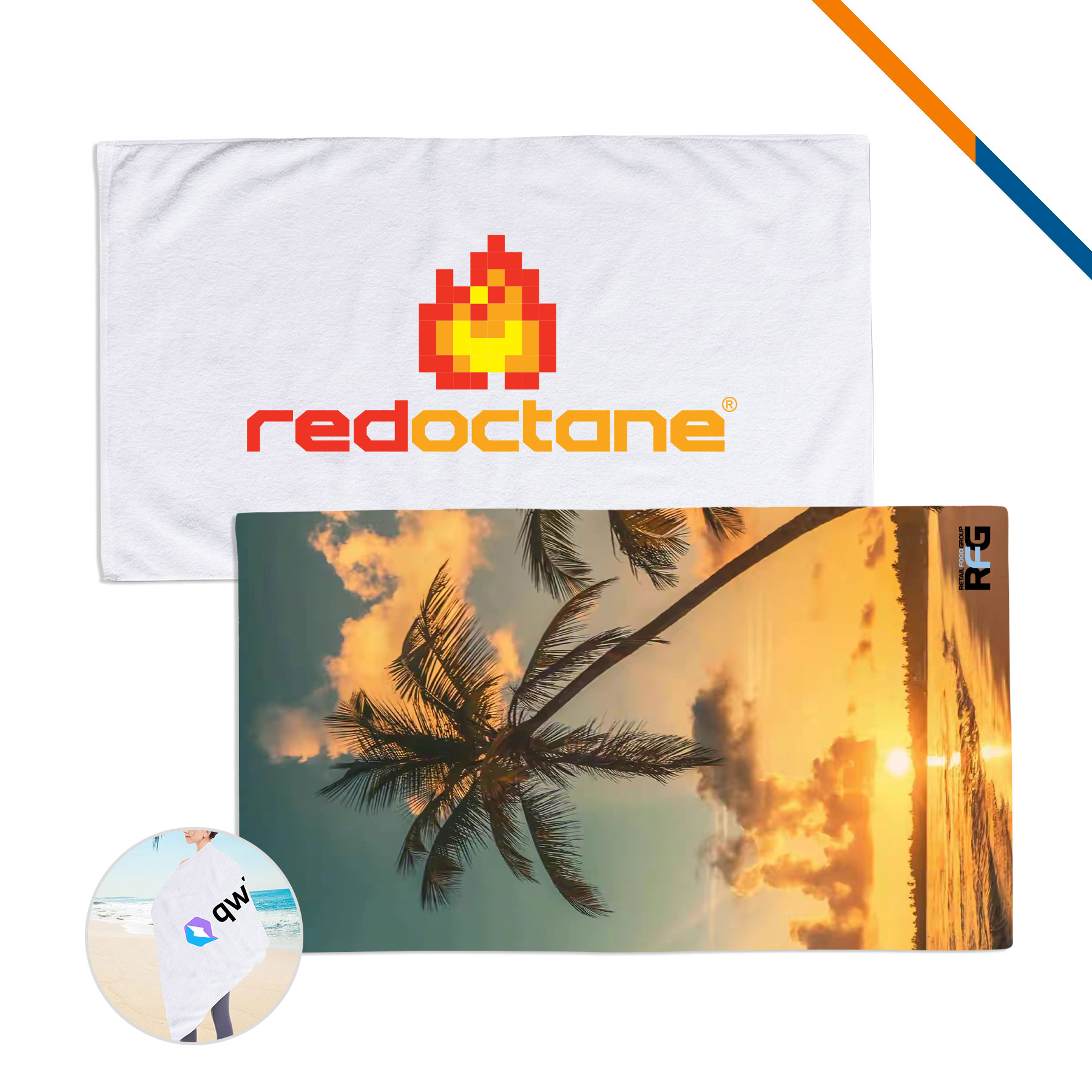 Clivn Sublimated Beach Towel - 60" x 35"