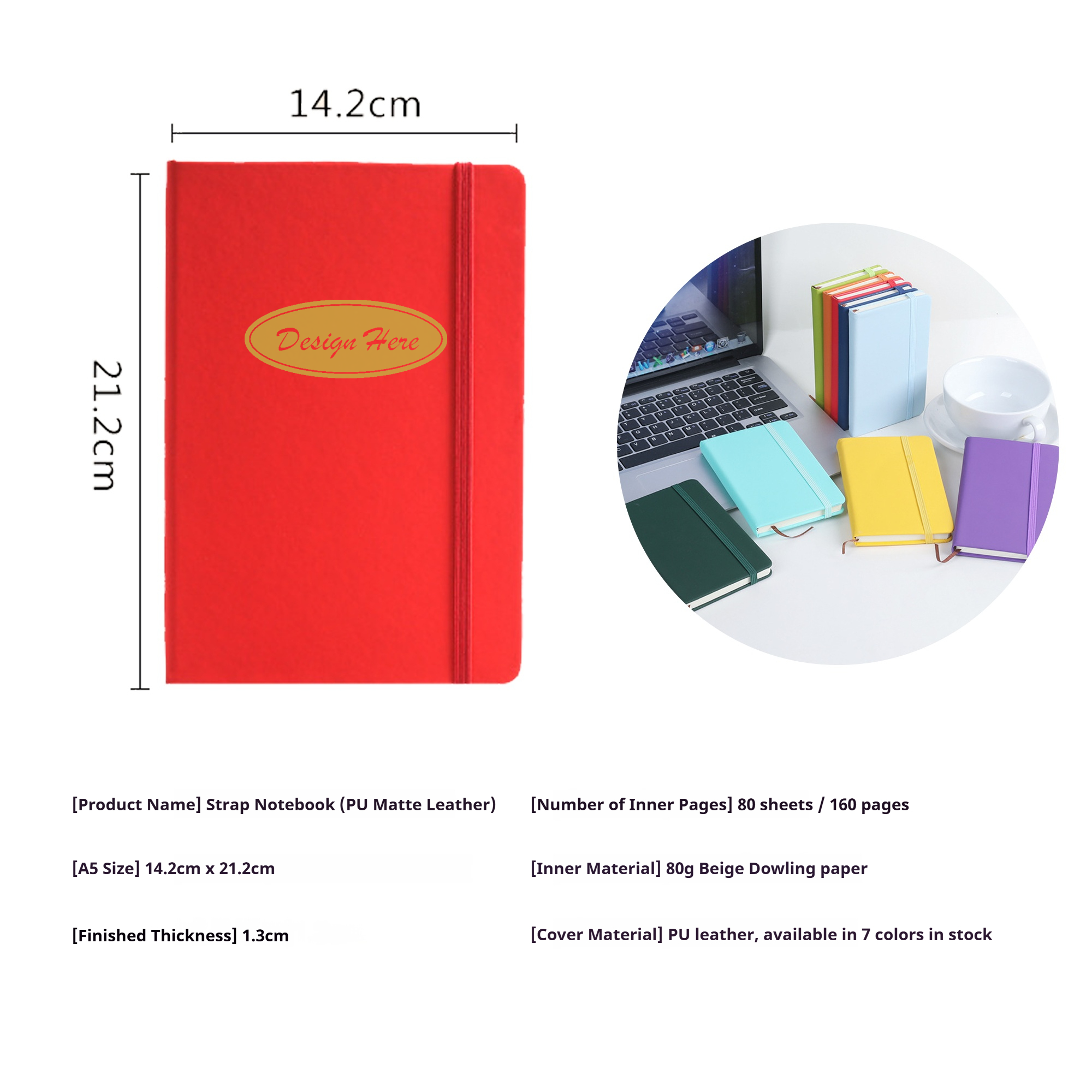 MOQ 30pcs Everyday Writing Notebook 4