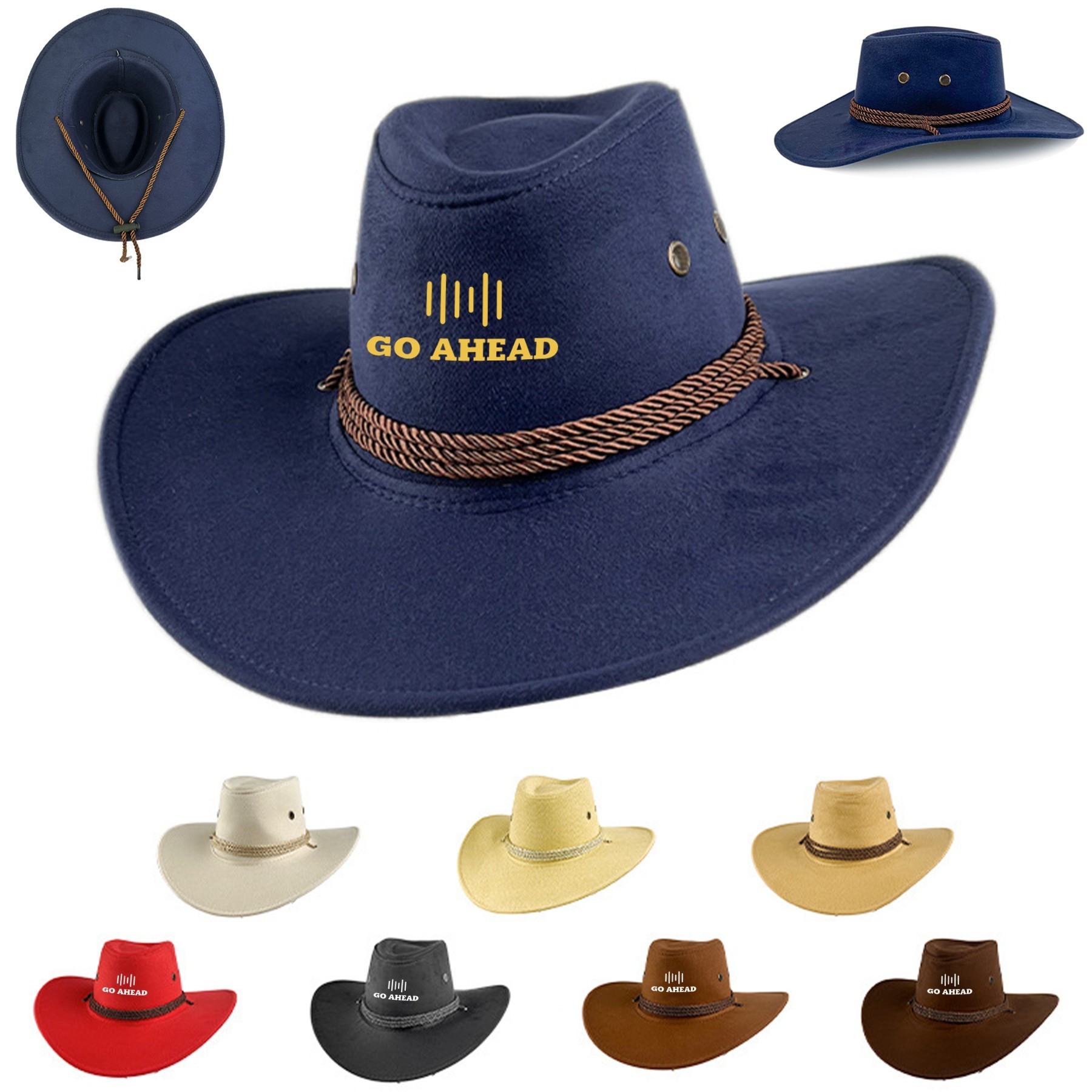 Custom Western Suede Cowboy Hat