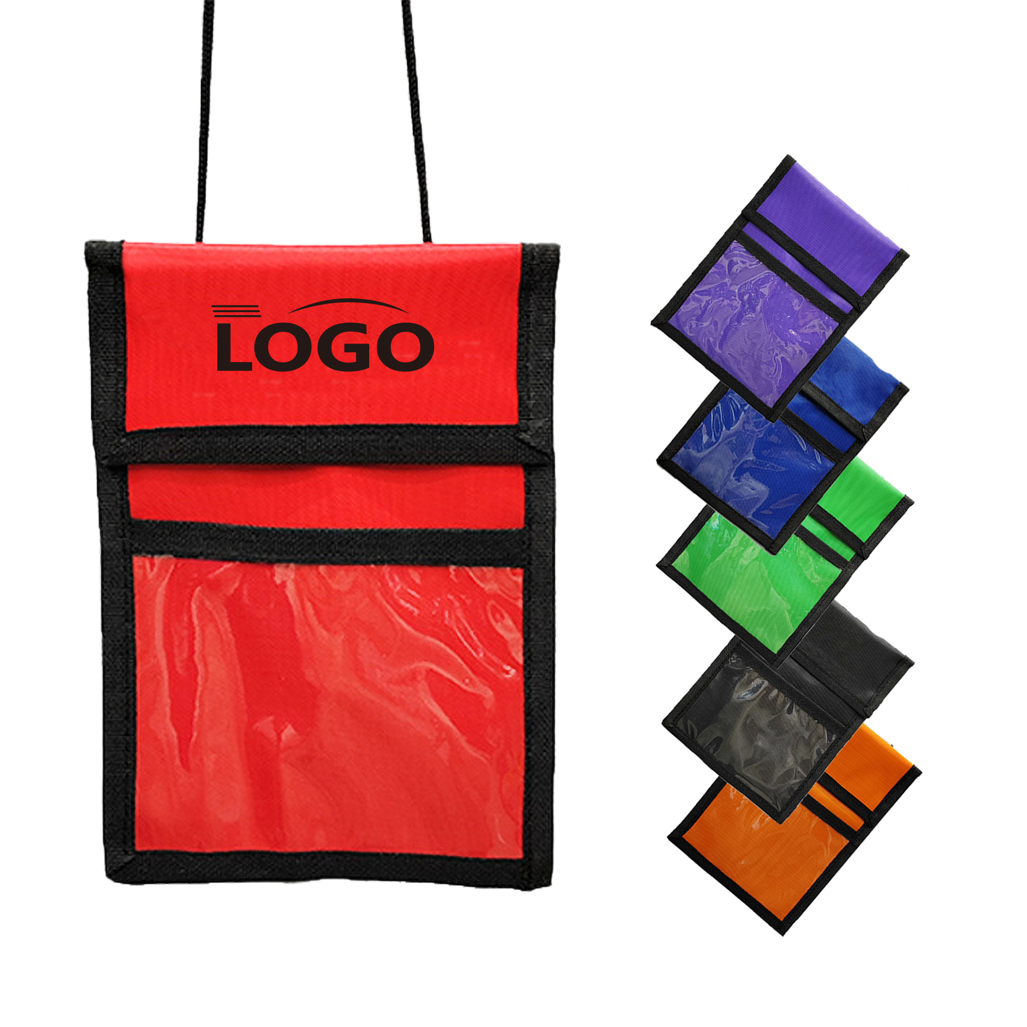 Neck Wallet Custom Branding Lanyard Badge Nylon