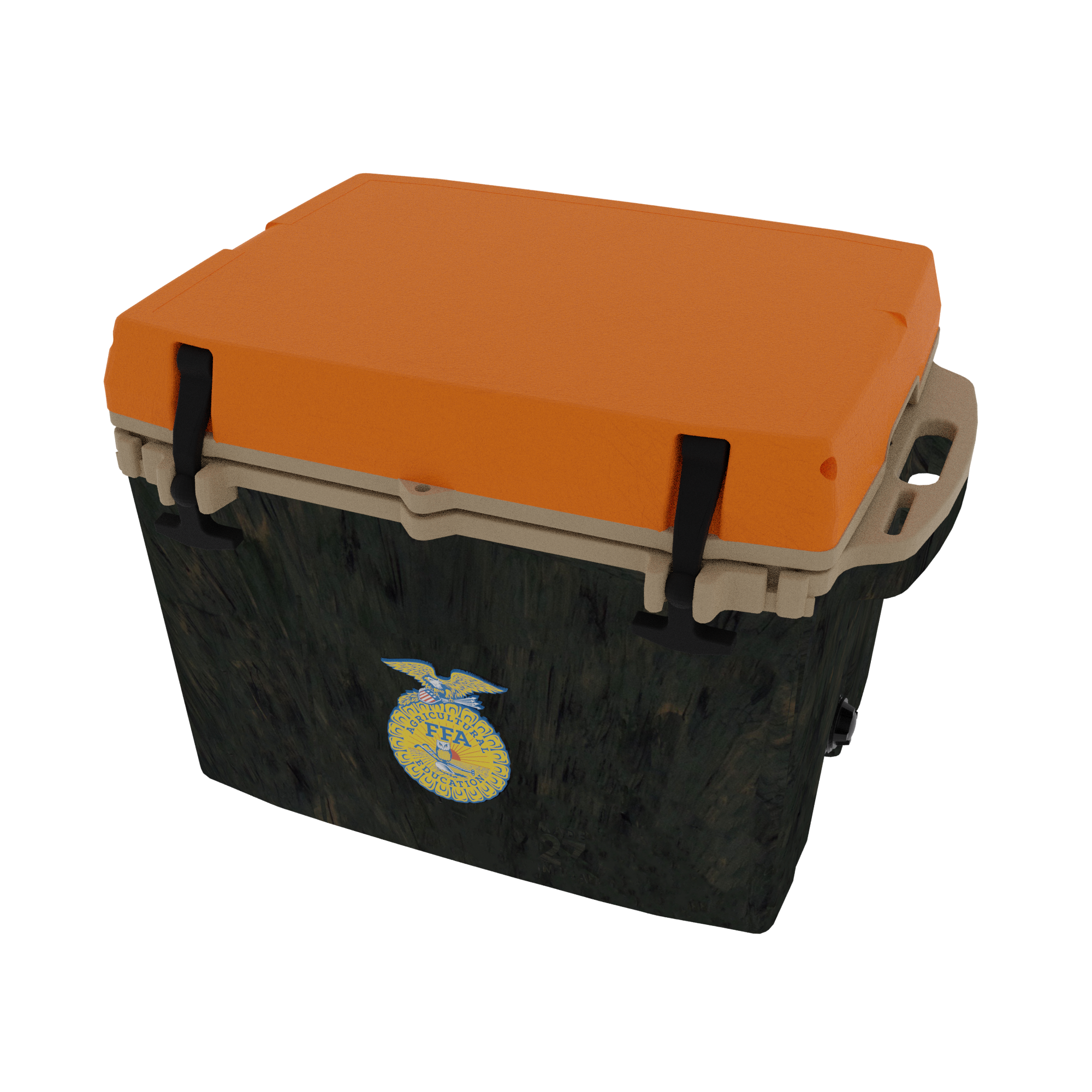 CASE IH 27 Quart Cooler: Custom molded Logo, Standard CASE IH Red 23